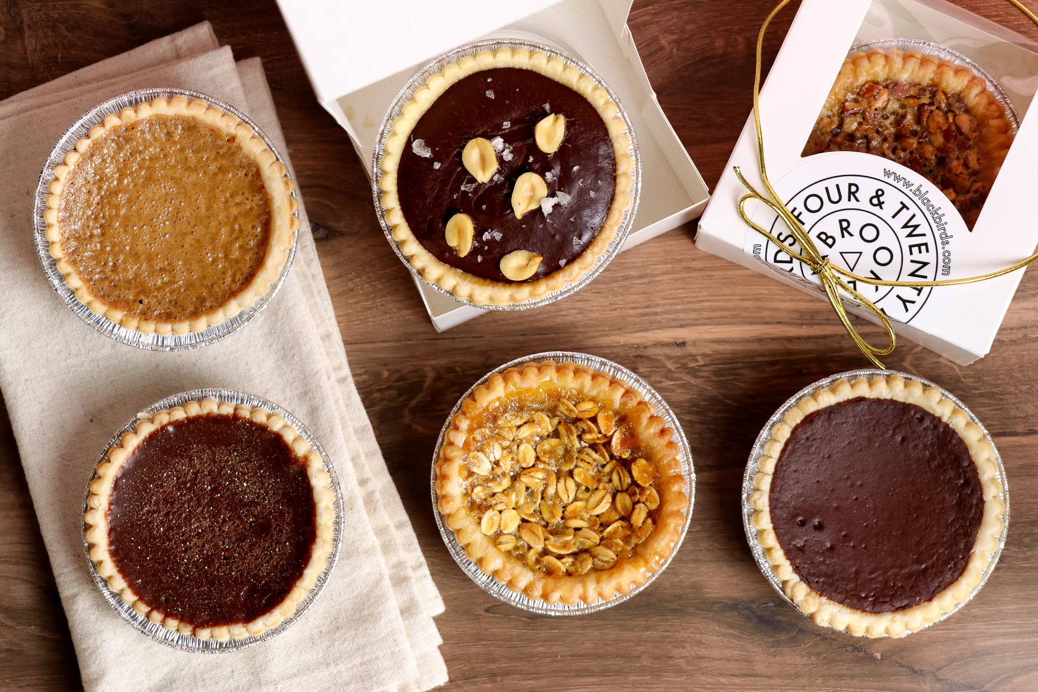 "Valentine's Box of Chocolates" Mini Pie Sampler - 6 Pack by Four & Twenty Blackbirds
