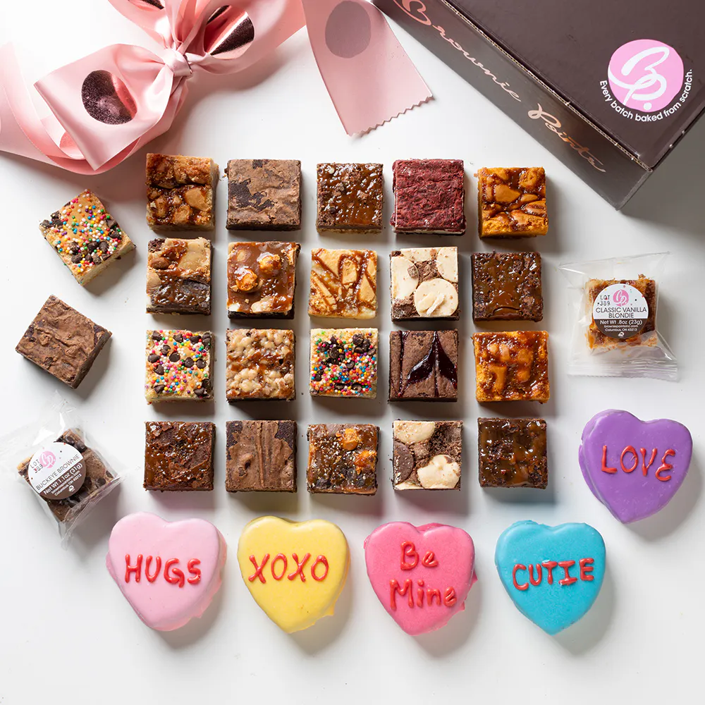 Valentine's Day "Let's Talk" Chocolate Covered Brownies by Brownie Points