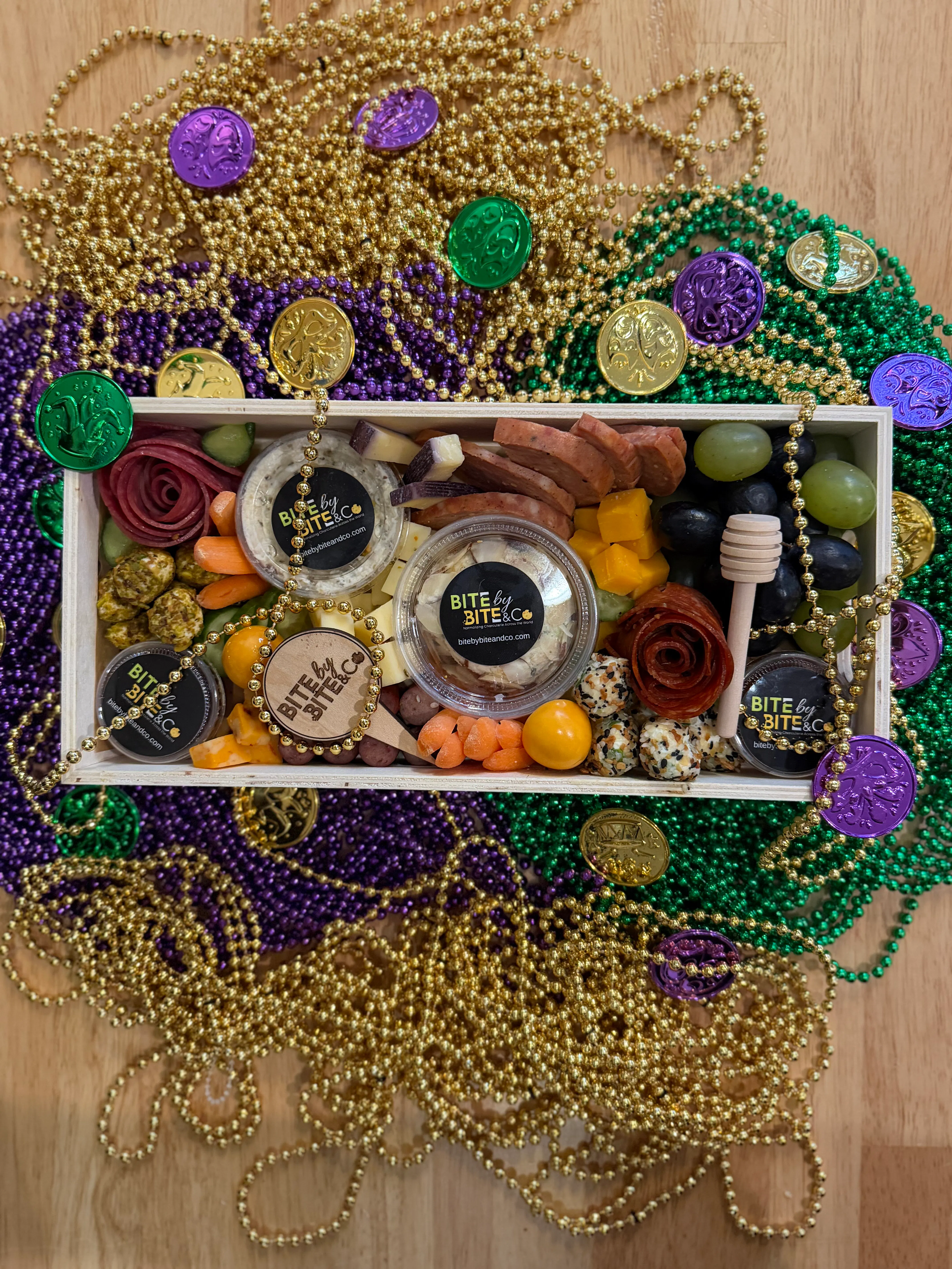Mardi Gras Charcuterie Board for 2-4 by Bite by Bite & Co