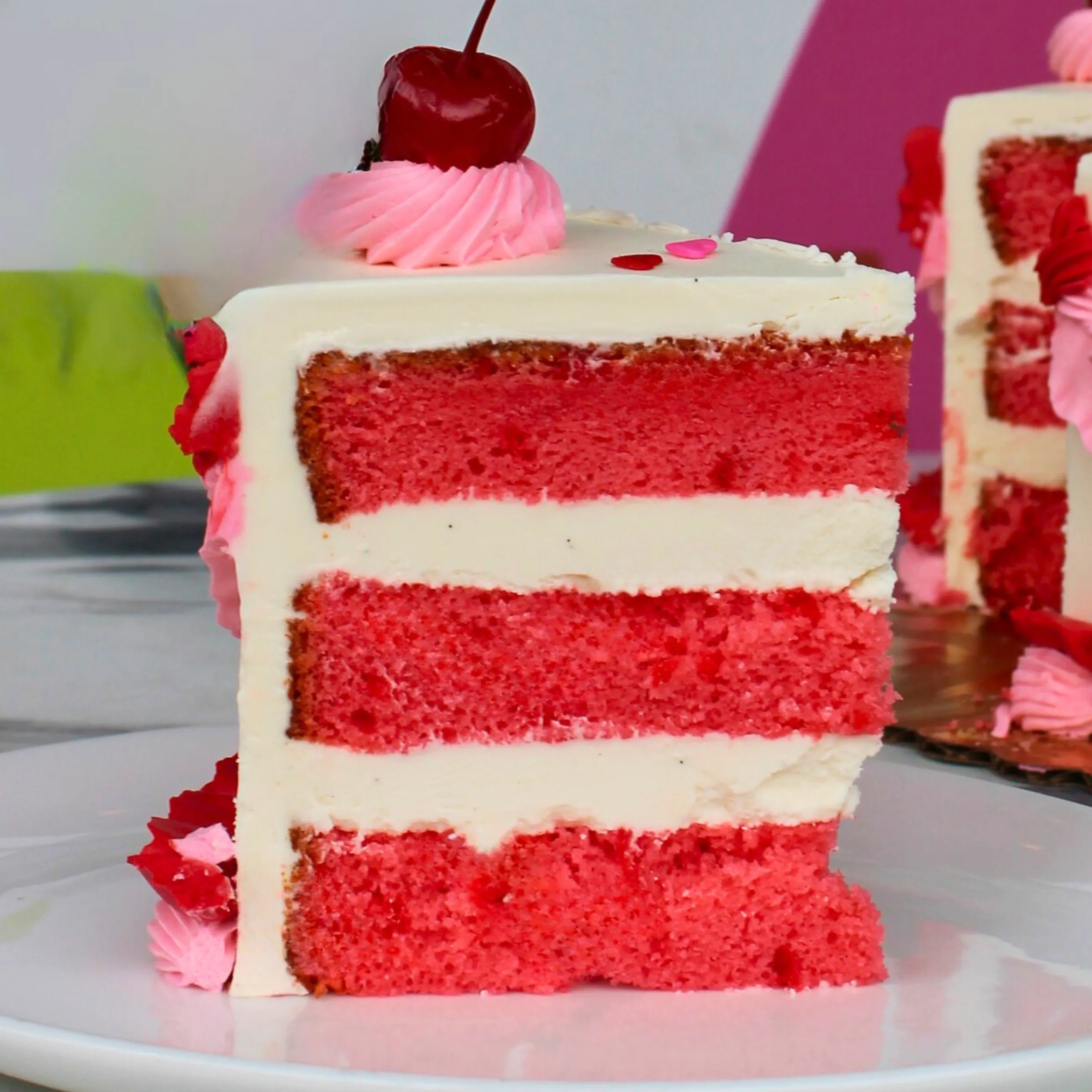 Valentine's Day Cherry Vanilla Sweetheart Cake - 6" by The Goddess and Grocer - Alternate image 3