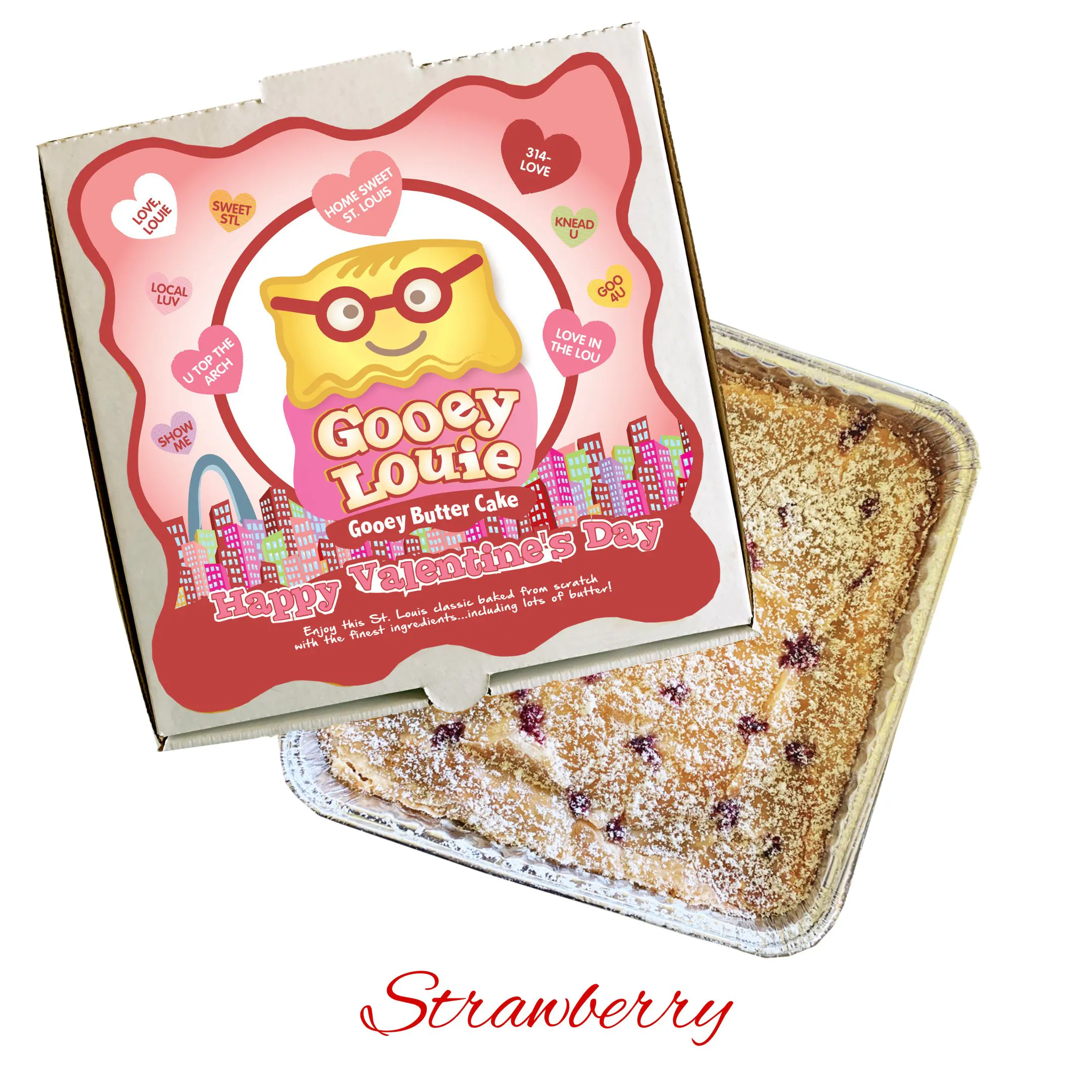 Valentine's Day Gooey Butter Cake - Choose Your Flavor by Gooey Louie® - Alternate image 3