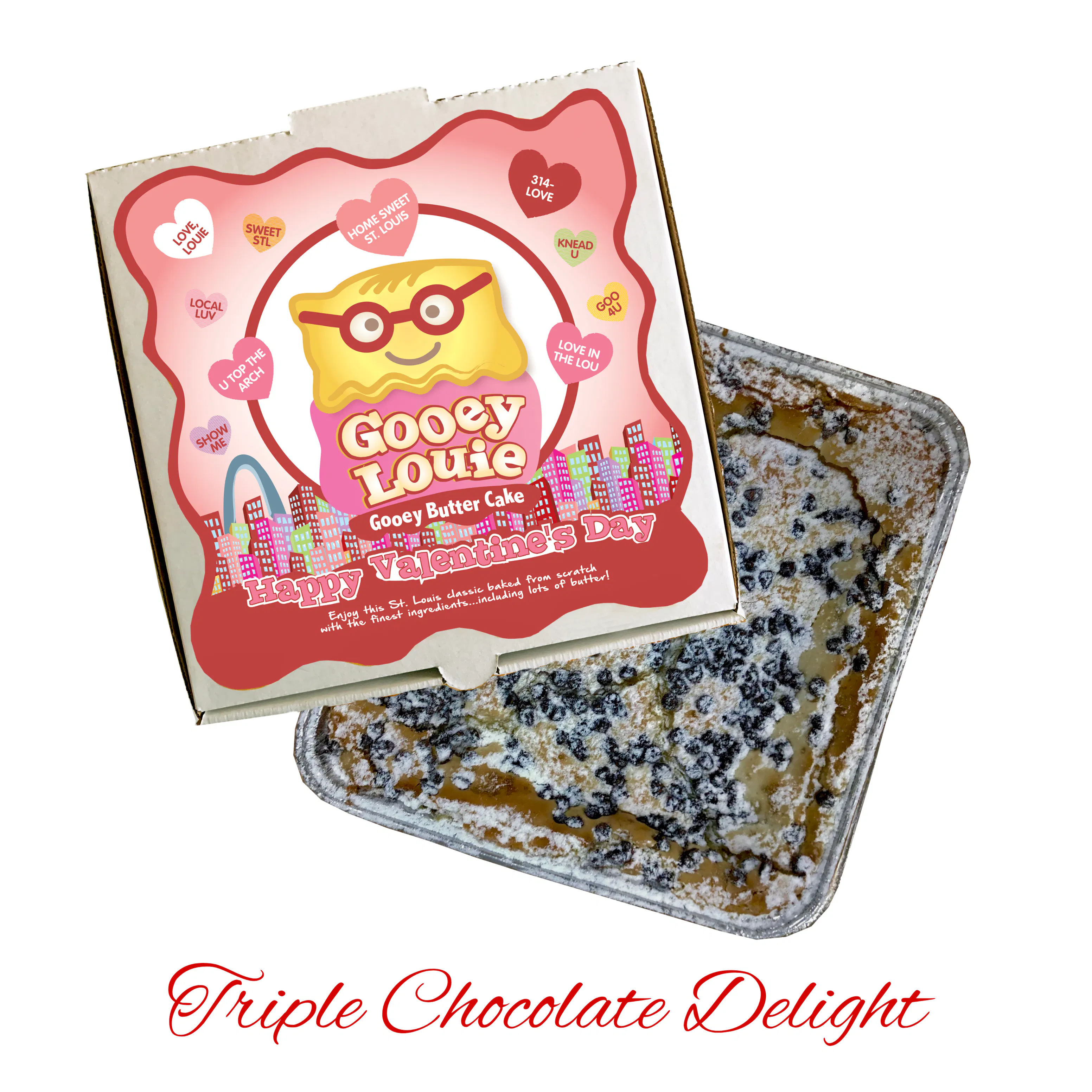 Valentine's Day Gooey Butter Cake - Choose Your Flavor by Gooey Louie® - Alternate image 4