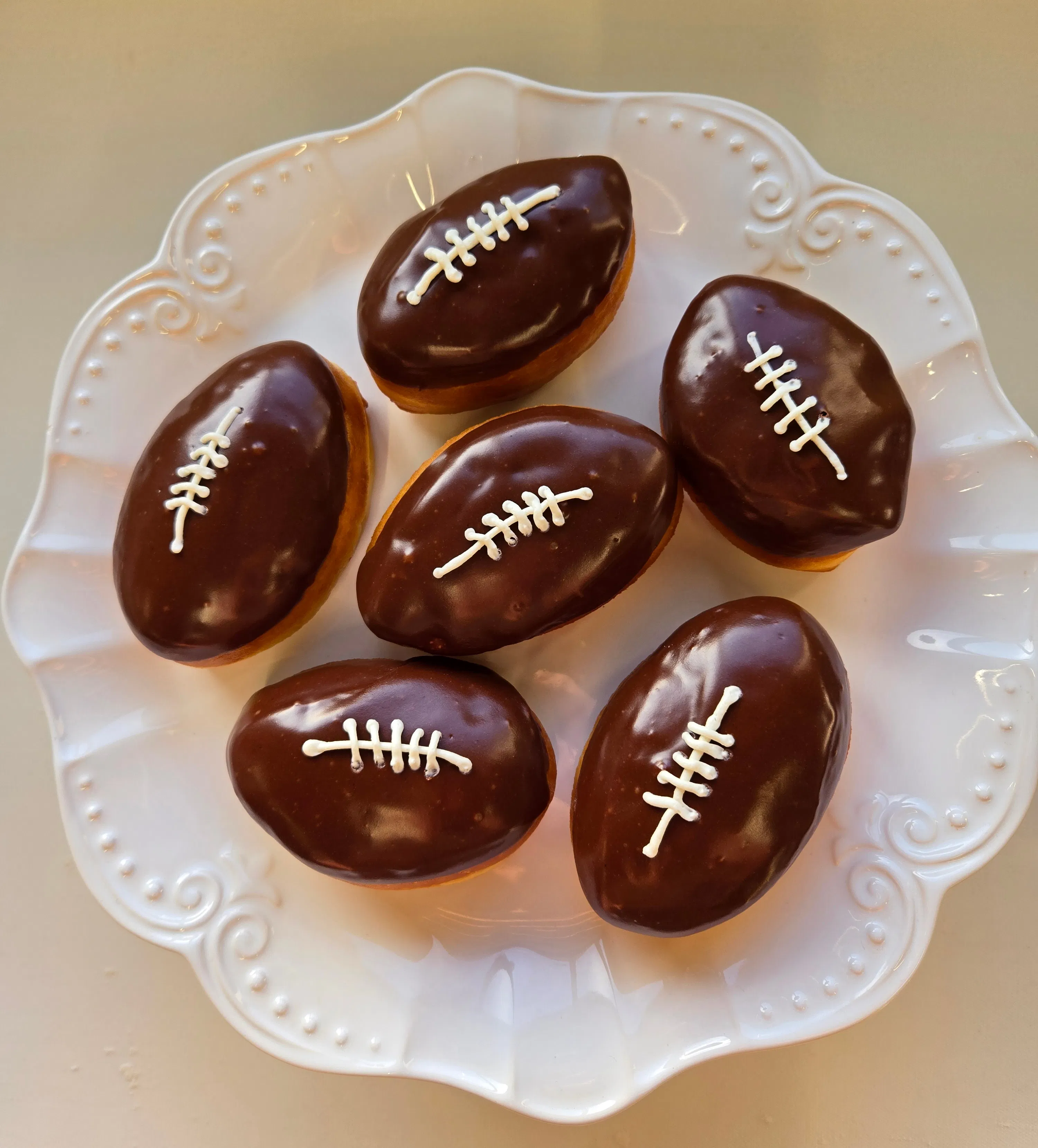 "Bismarks" Football Shaped Donut by Angel Food Bakery - Alternate image 2