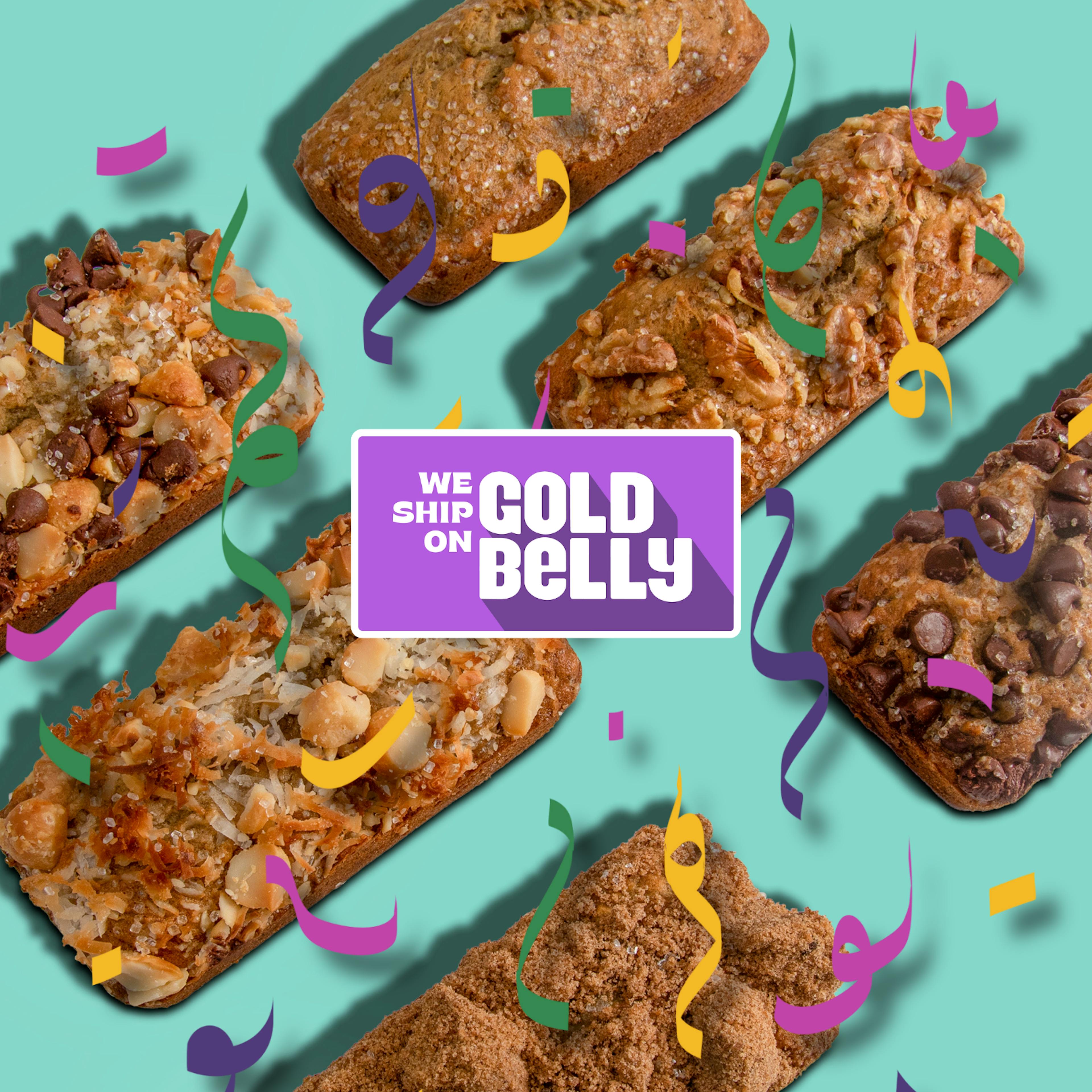 "Let the Good Times Roll" Mardi Gras Banana Bread - 6 Pack by Maui Banana Bread Co - Alternate image 2