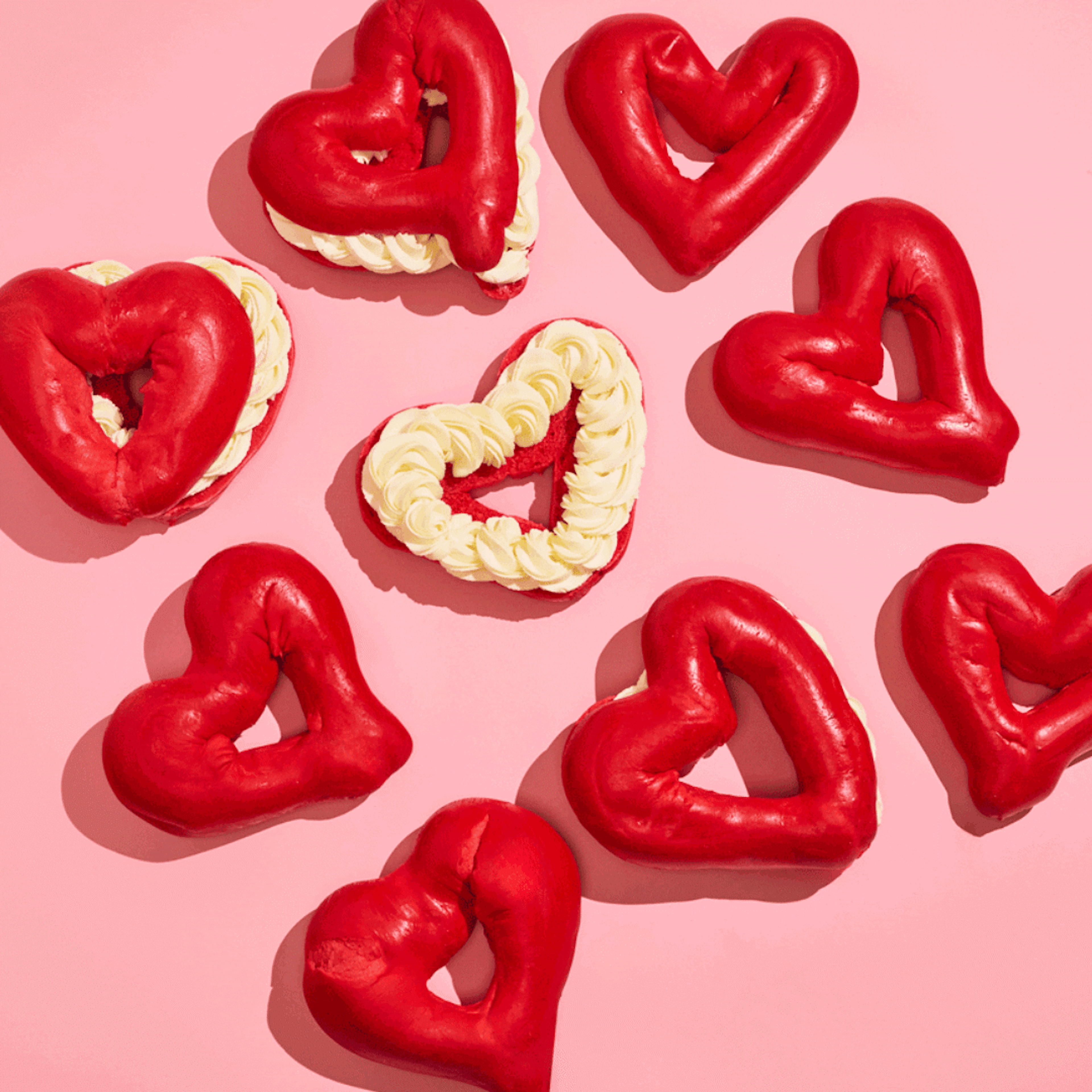 Heart-Shaped Bagel Dozen by The Bagel Nook