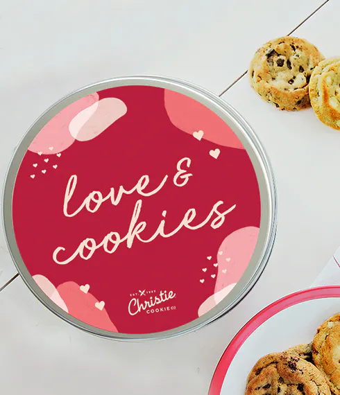 Valentine's Day "Love & Cookies" Tin - 10 Pack by Christie Cookie Company - Alternate image 2