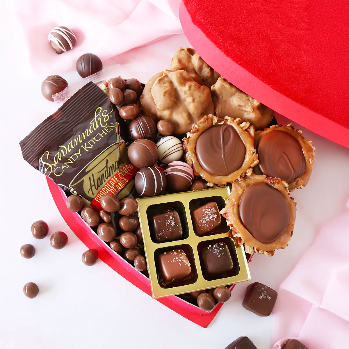 Valentine's Day Juliet's Heart Gift Box by Savannah's Candy Kitchen