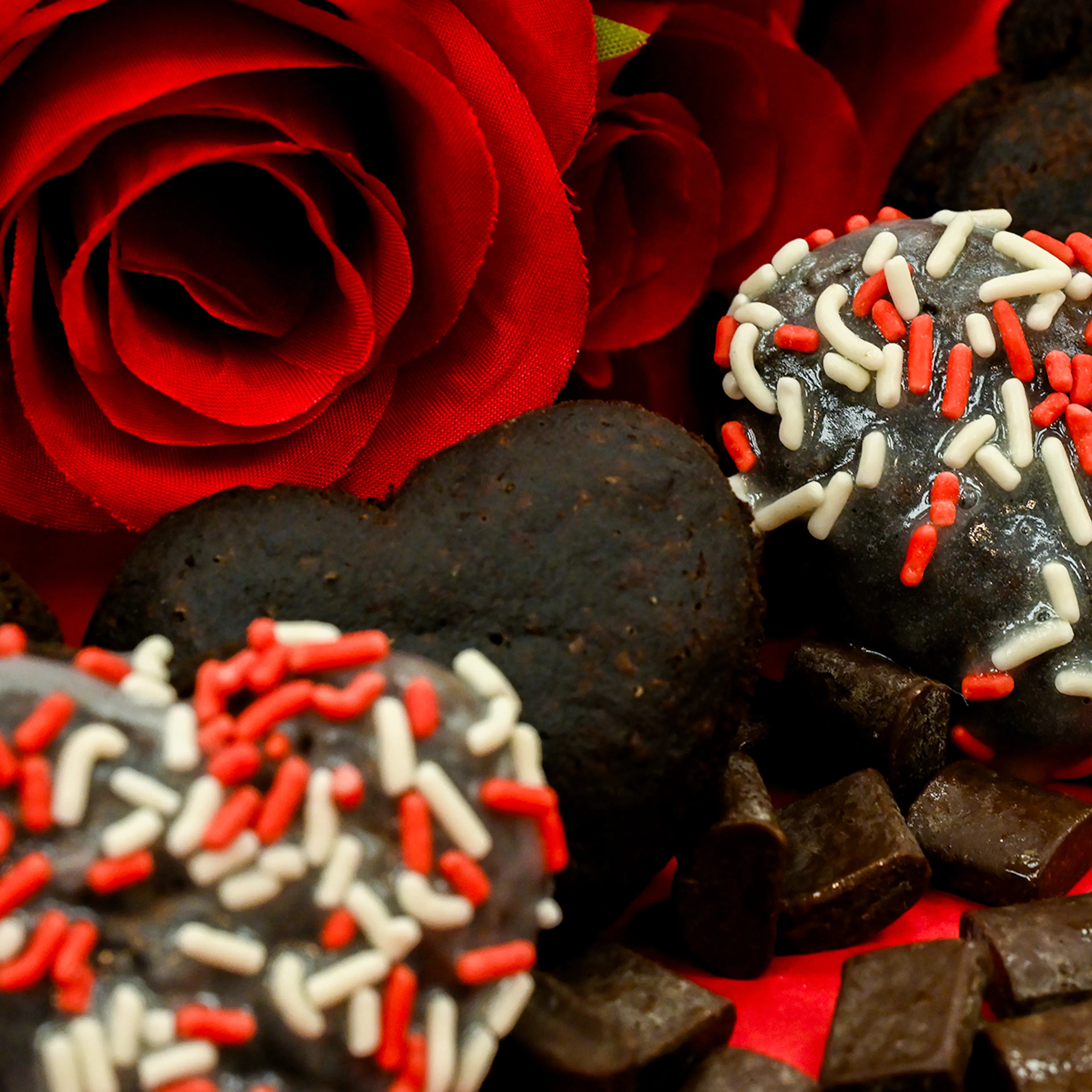 Valentine's Day Mini Heart-Shaped Donut Kit - 10 Pack by Grindstone Donuts