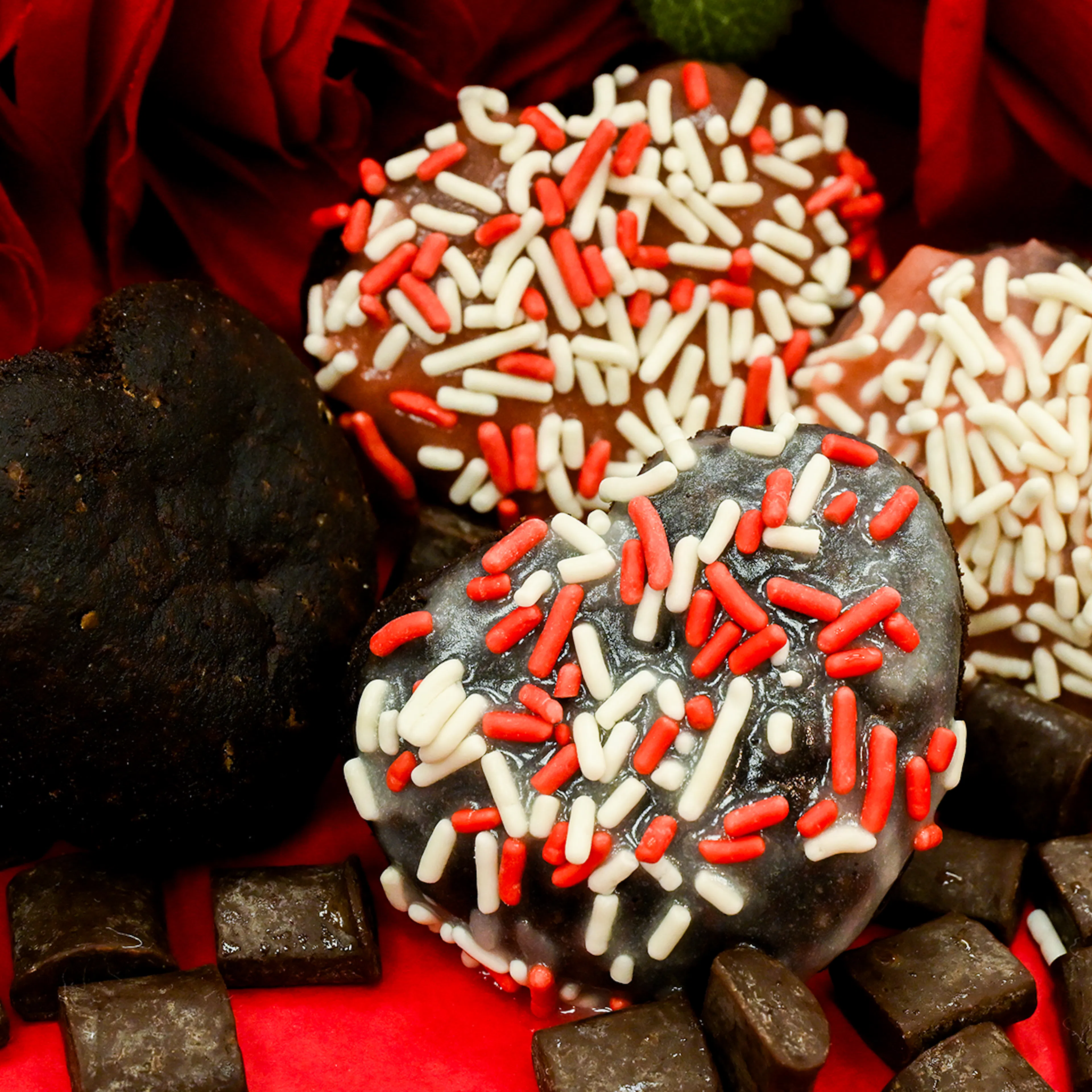 Valentine's Day Mini Heart-Shaped Donut Kit - 10 Pack by Grindstone Donuts - Alternate image 1