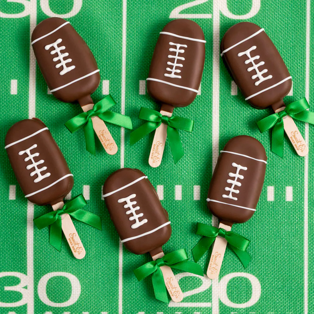 Football Cakesicles - 6 Pack by Sweet E's Bake Shop