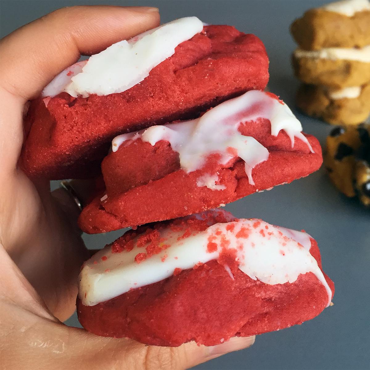 Red Velvet Cookies Dozen by Monica's Gourmet Cookies - Alternate image 1