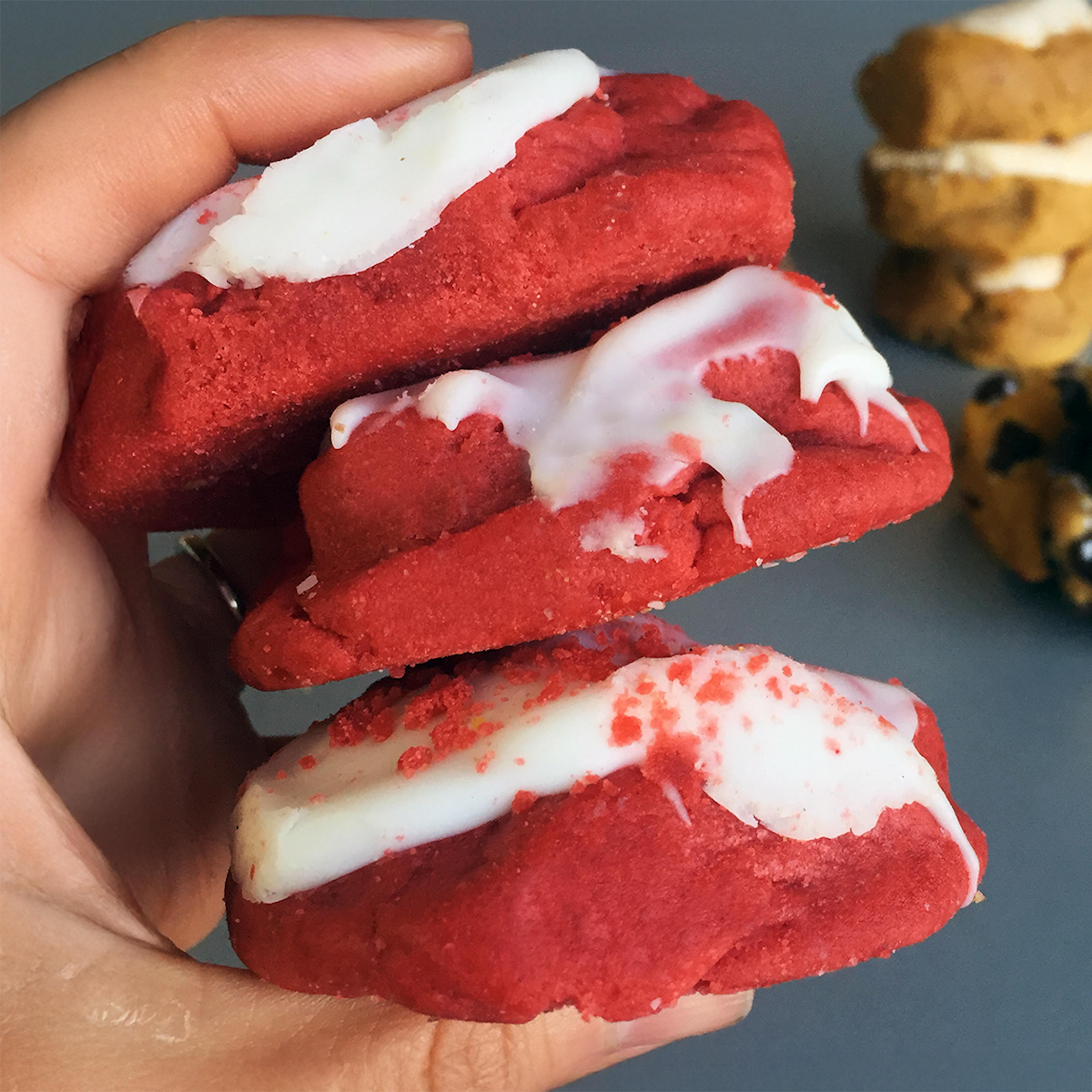 Red Velvet Cookies Dozen by Monica's Gourmet Cookies - Alternate image 1