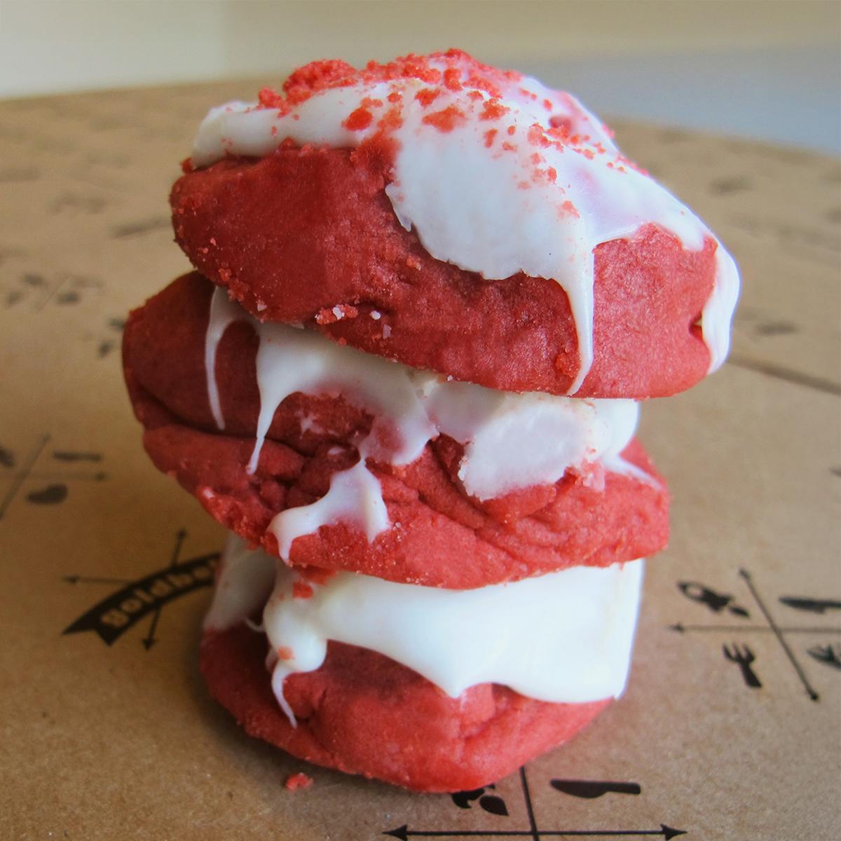 Red Velvet Cookies Dozen by Monica's Gourmet Cookies