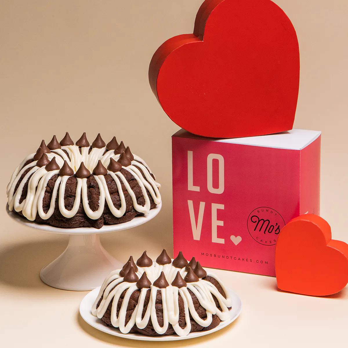 Hershey's Kisses Valentine's Day Bundt Cake by Mo's Bundt Cakes