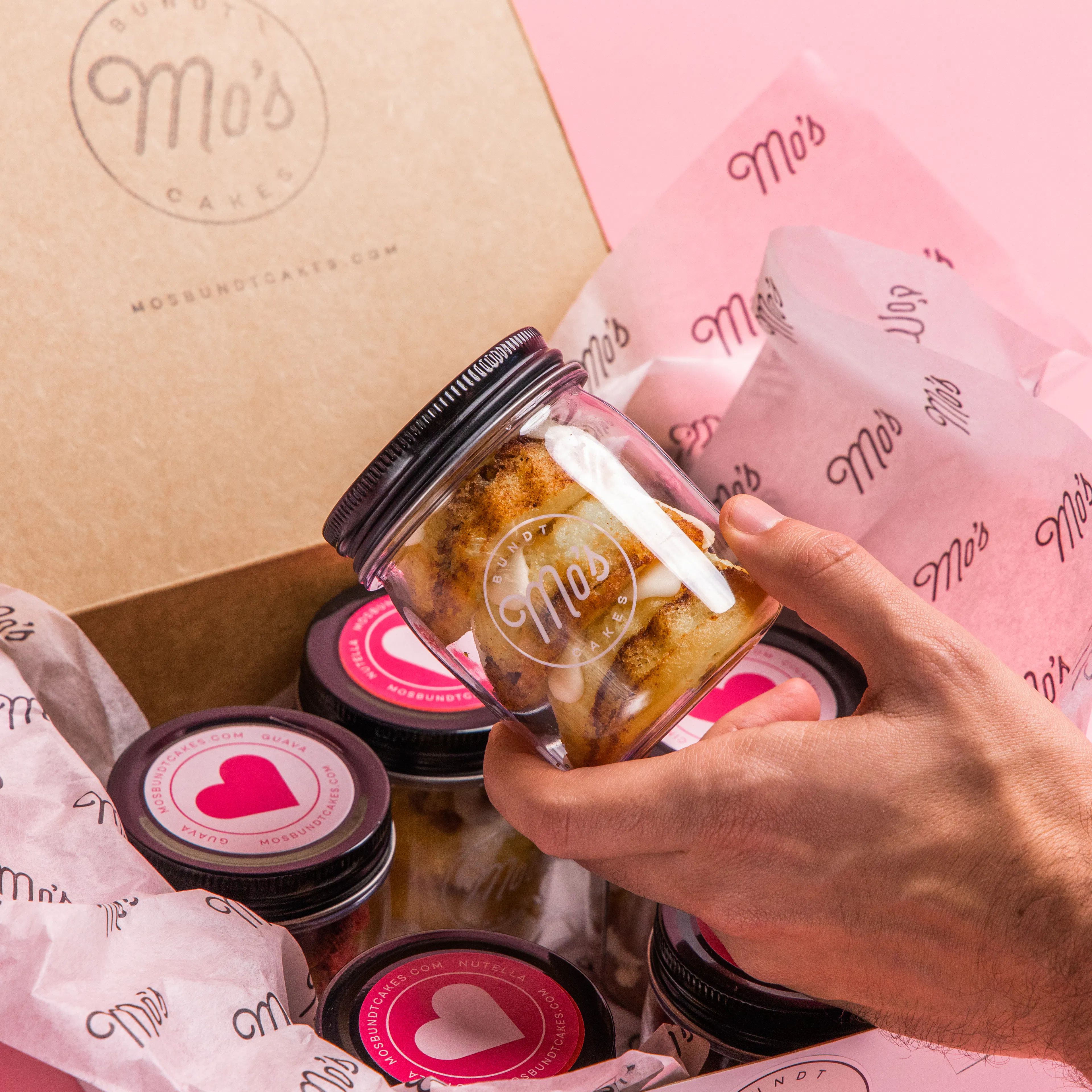 Valentine's Day Cake Jar Gift Box by Mo's Bundt Cakes - Alternate image 1