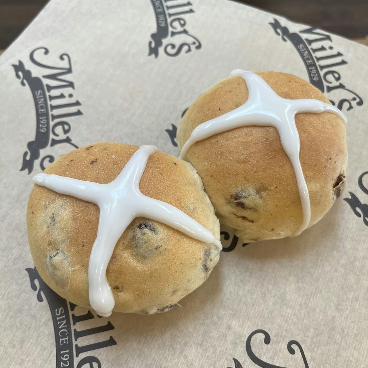 Hot Cross Buns - 12 Pack by Miller's Bakery