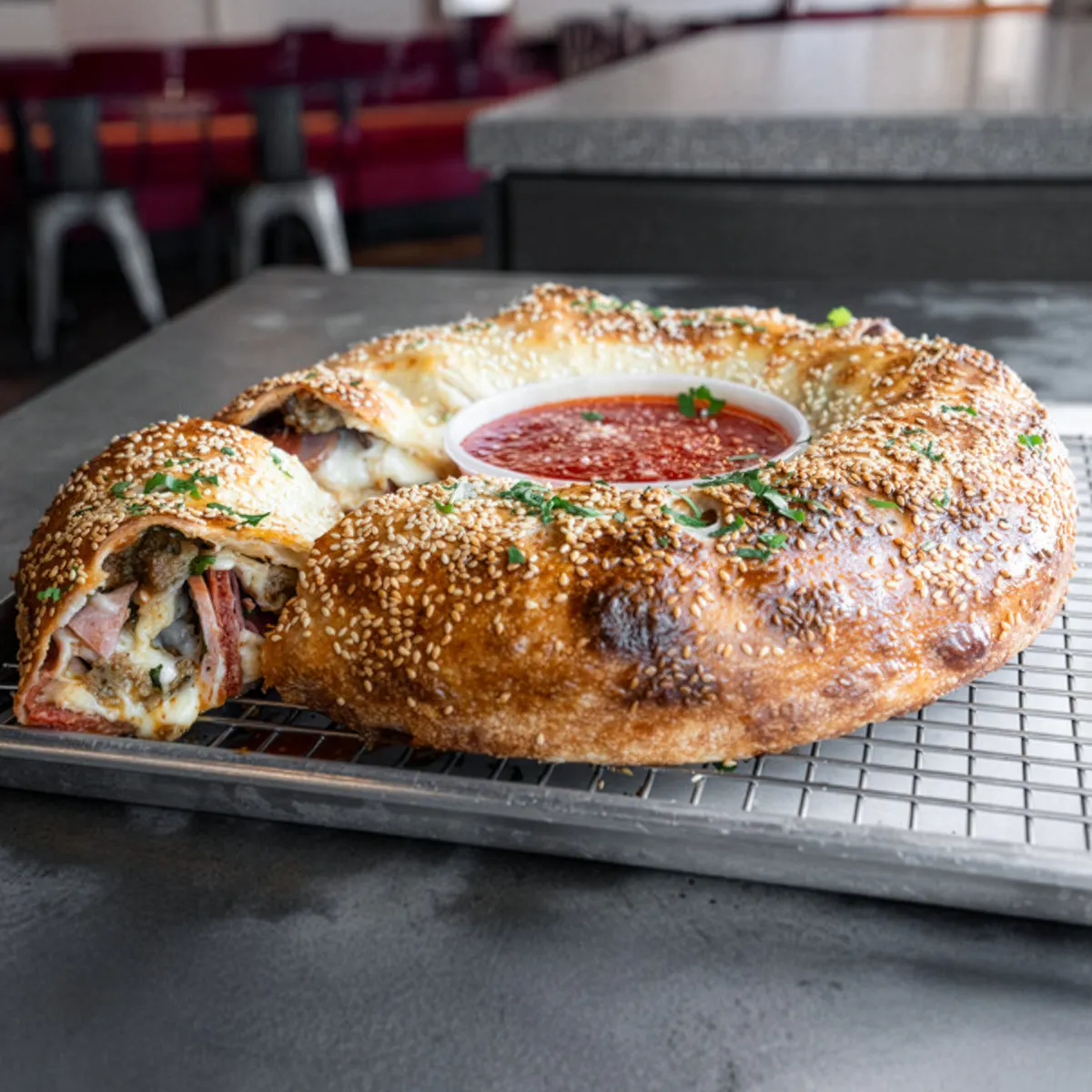 Stromboli Meat Ring by Zoli's NY Pizza