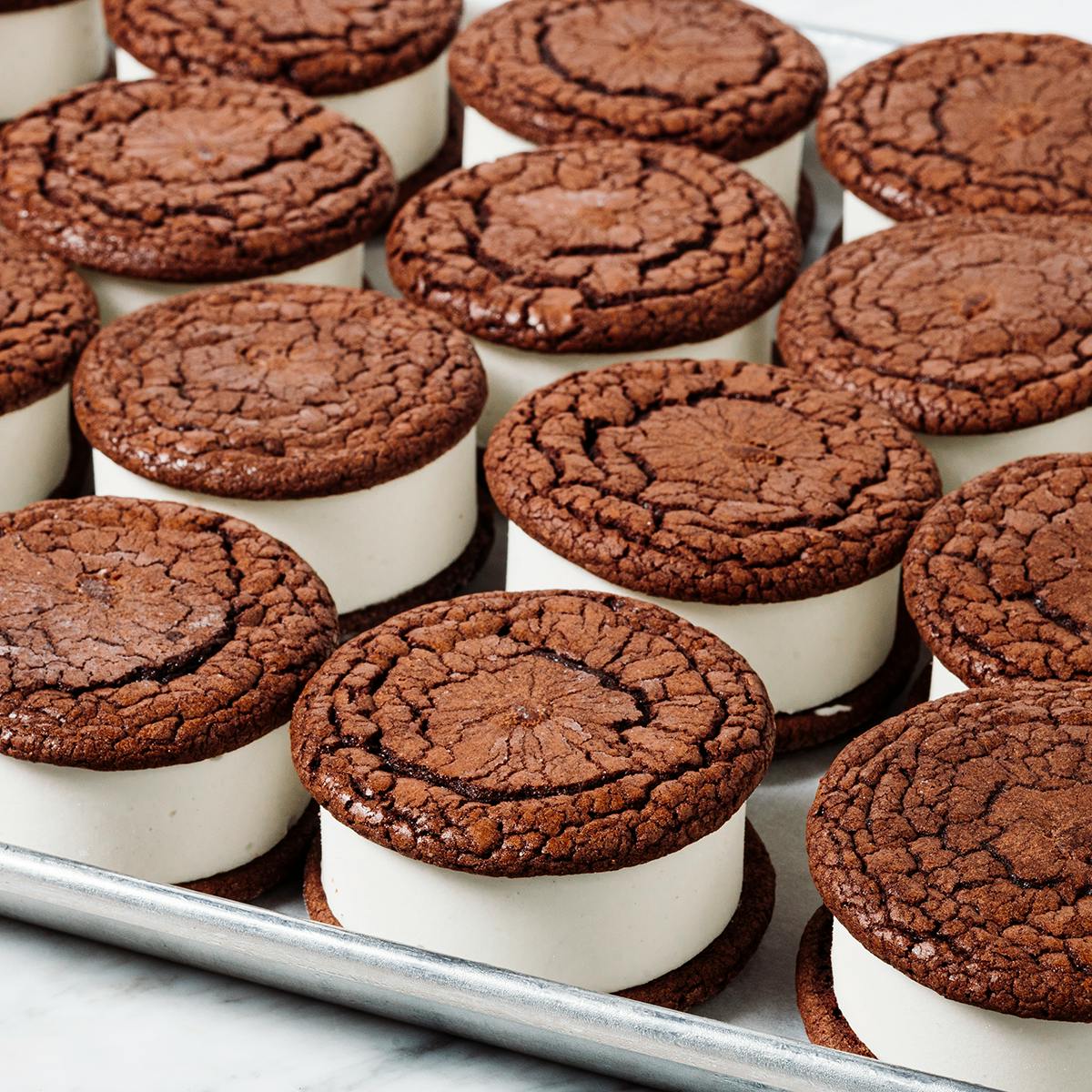 Classic Flavors Ice Cream Sandwich - 8 Pack by Nye's Cream Sandwiches - Alternate image 3