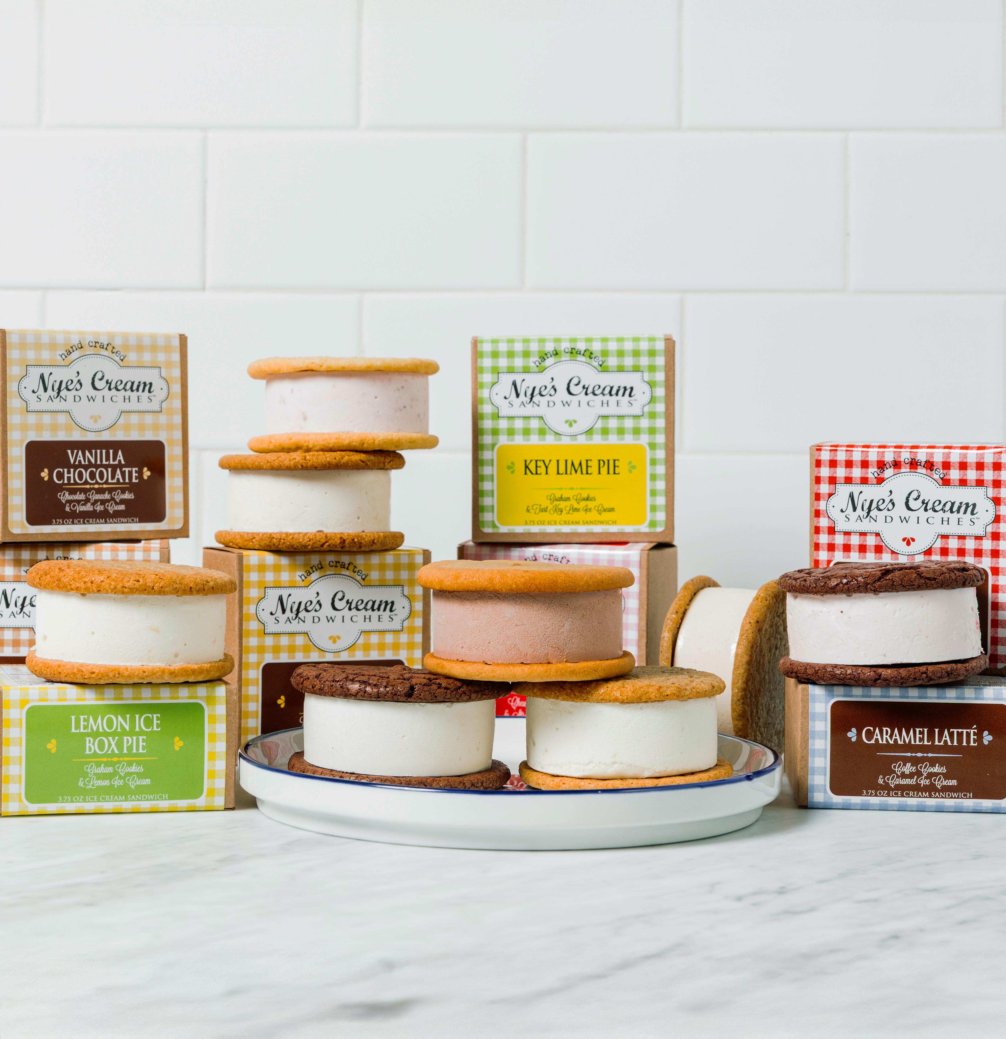 Best Sellers Ice Cream Sandwiches - 8 Pack by Nye's Cream Sandwiches - Alternate image 1