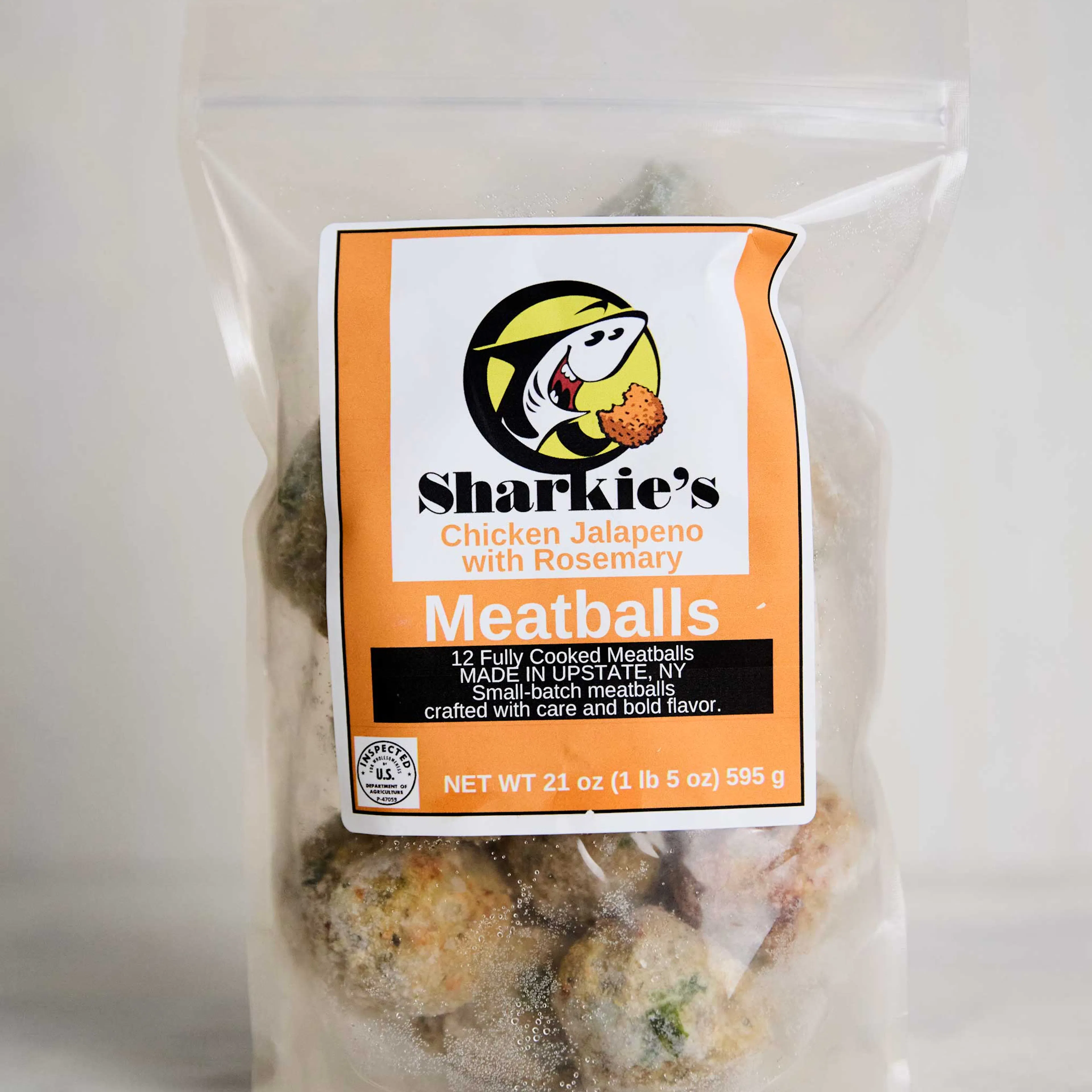 Jalapeño Chicken Meatballs with Rosemary - 3 Pack by Sharkie's Meatballs