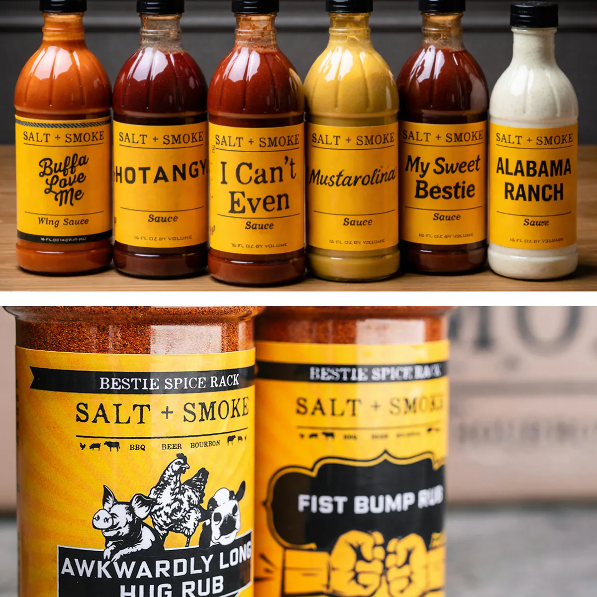 BBQ Sauce + Rub Combo - Choose Your Own 3 Pack by Salt + Smoke BBQ