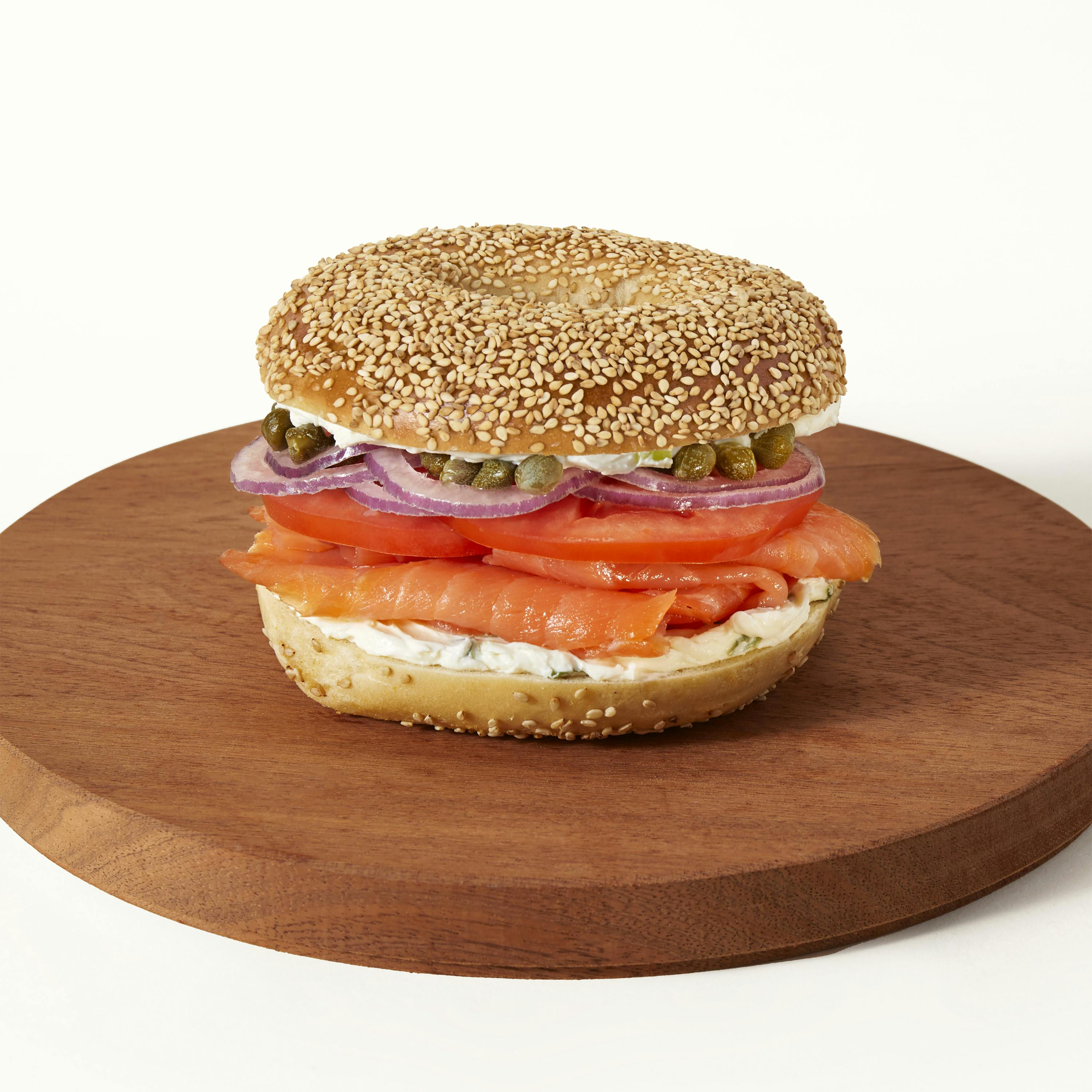 Bagels, Cream Cheese & Nova Scotia Salmon - Half Dozen by H&H Bagels