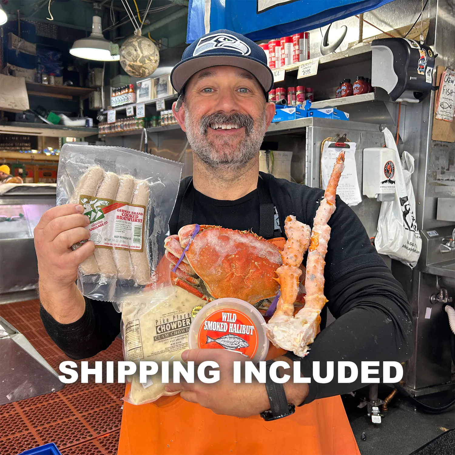 Seattle's Deluxe 12th Man Tailgate Kit by Pike Place Fish Market