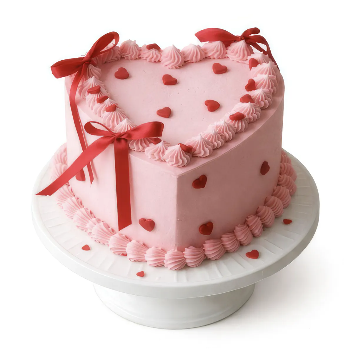Valentine's Day Vintage Heart Cake by Elegant Desserts