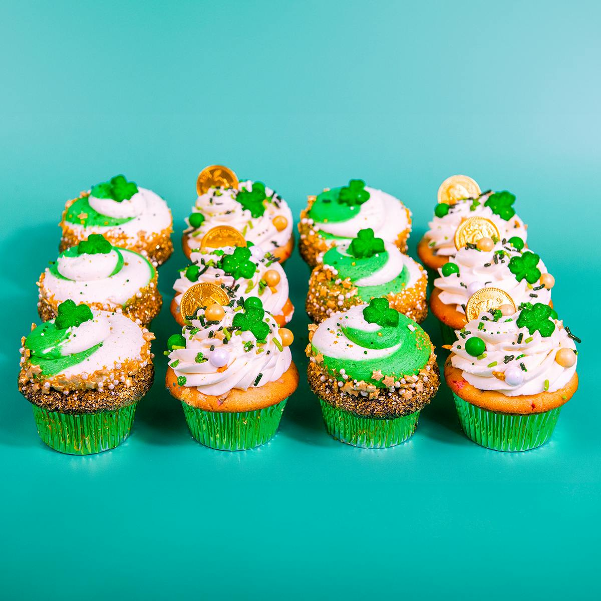 "Lucky You!" St. Patrick's Day Cupcakes - 12 Pack by Trophy Cupcakes