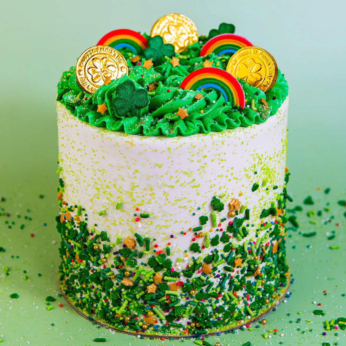 St. Patrick's Day Lucky Charm Surprise Cake by Trophy Cupcakes - Alternate image 2