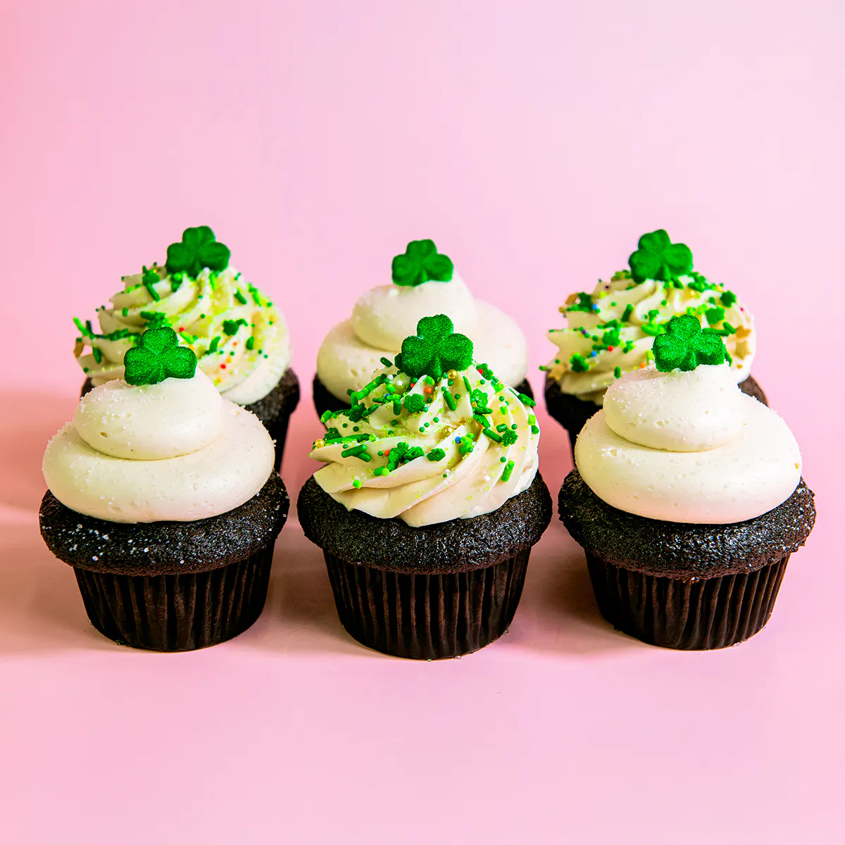 St. Patrick's Day Chocolate Guinness & Bailey's Cupcakes - 6 Pack by Trophy Cupcakes - Alternate image 3