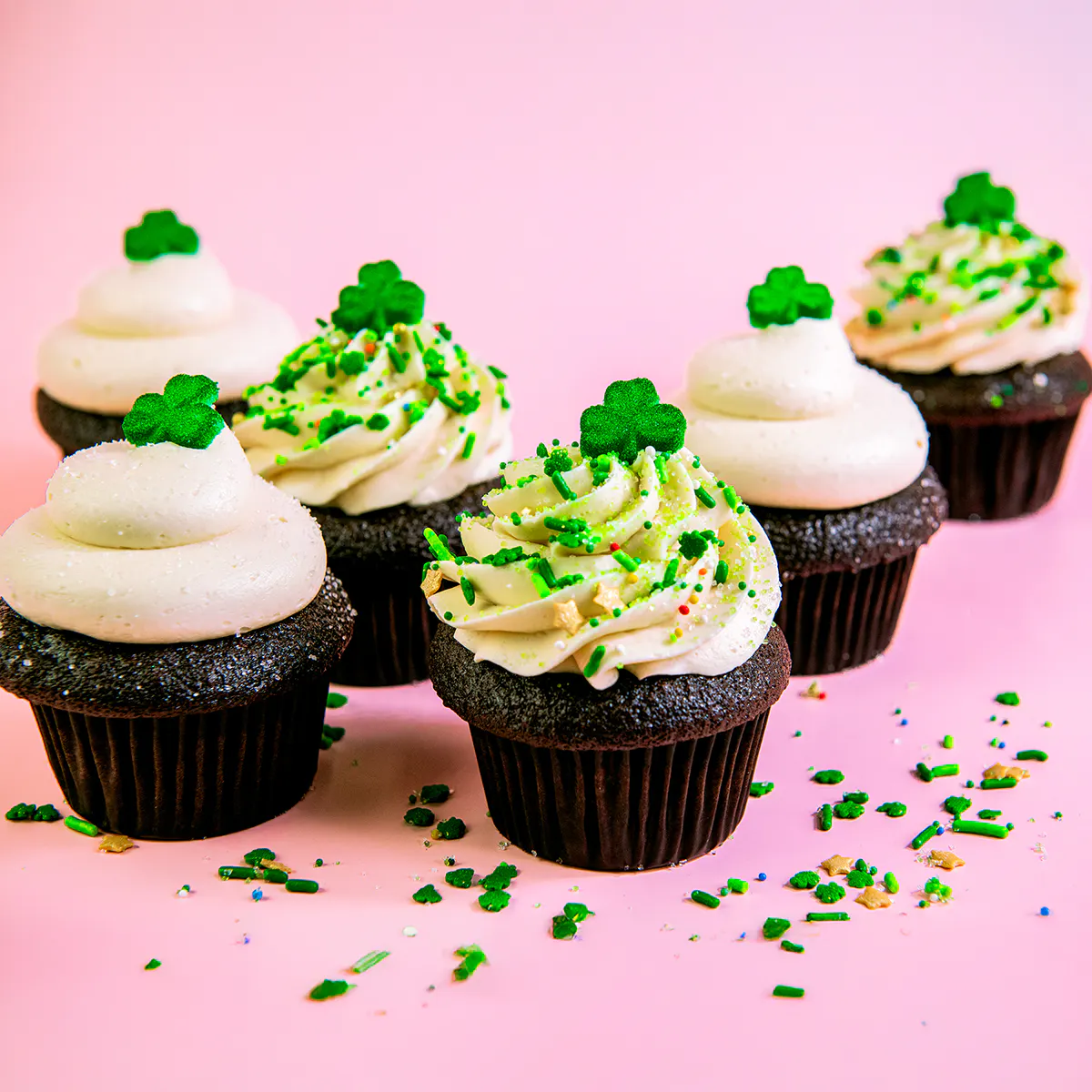 St. Patrick's Day Chocolate Guinness & Bailey's Cupcakes - 6 Pack by Trophy Cupcakes