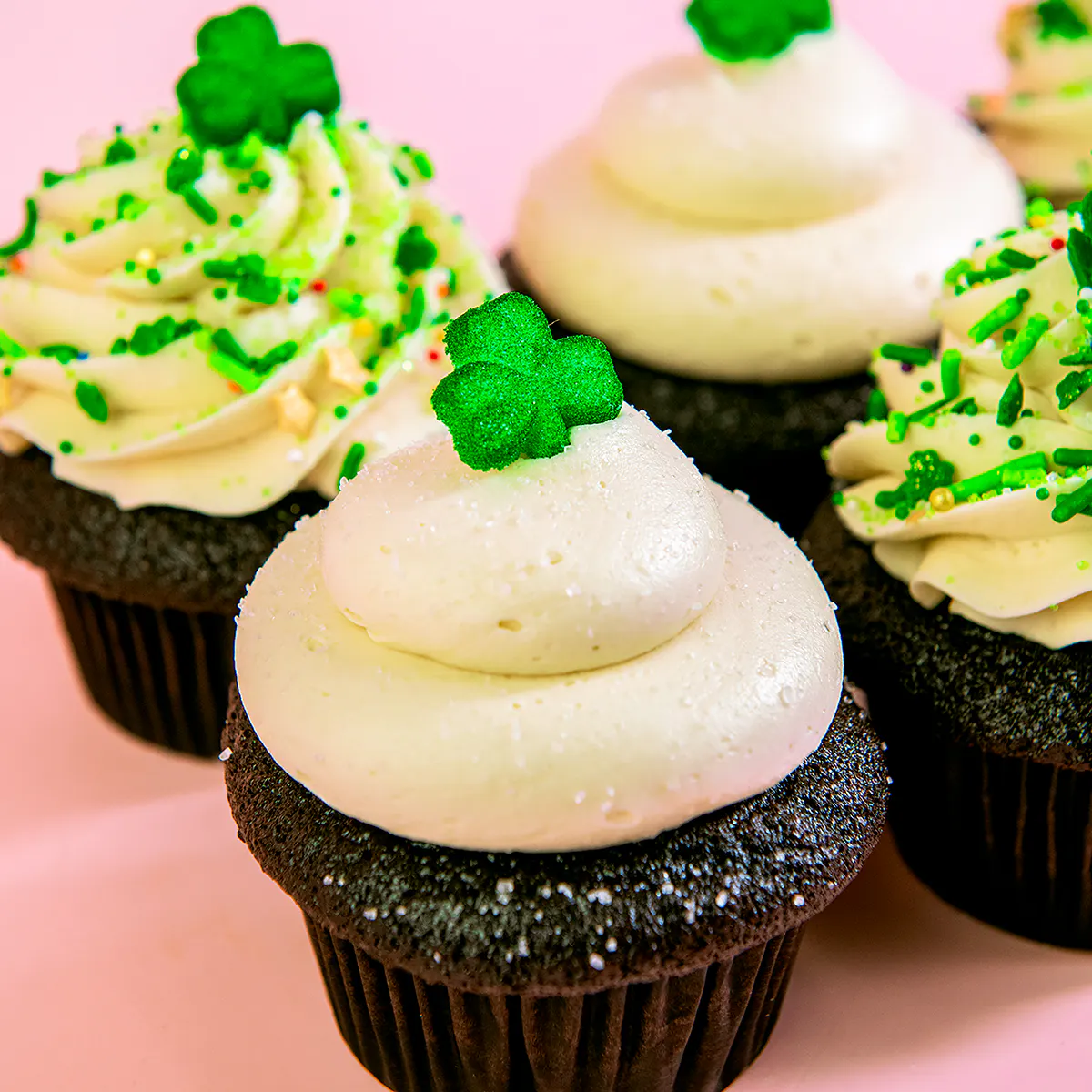St. Patrick's Day Chocolate Guinness & Bailey's Cupcakes - 6 Pack by Trophy Cupcakes - Alternate image 2