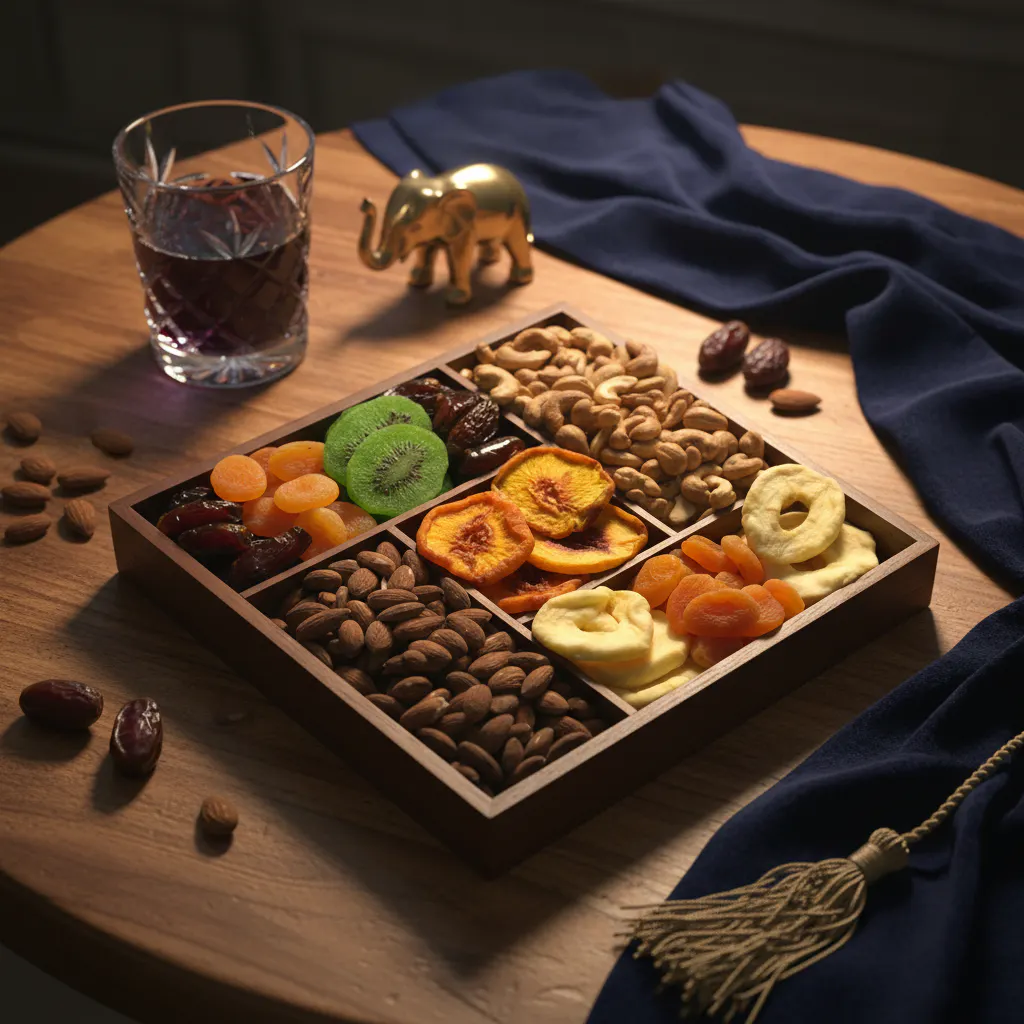 "Touch of Sweetness" Dried Fruit & Nut Tray by Sugar Plum