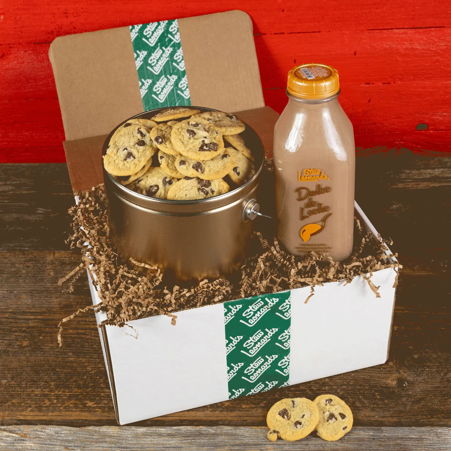 Stew's Dulce de Leche Milk + Cookie Tin by Stew Leonard's