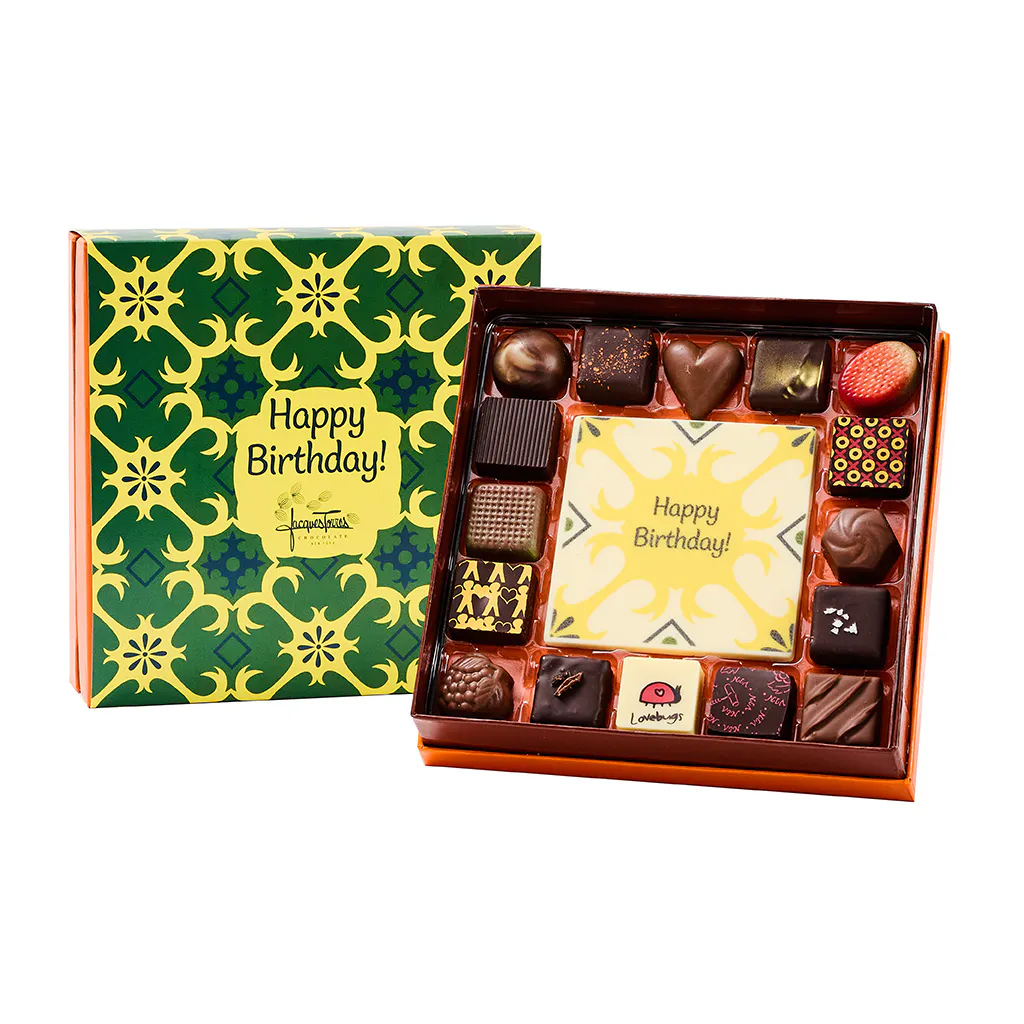 Birthday Bonbon Gift Box - 16 Pack by Jacques Torres Chocolate