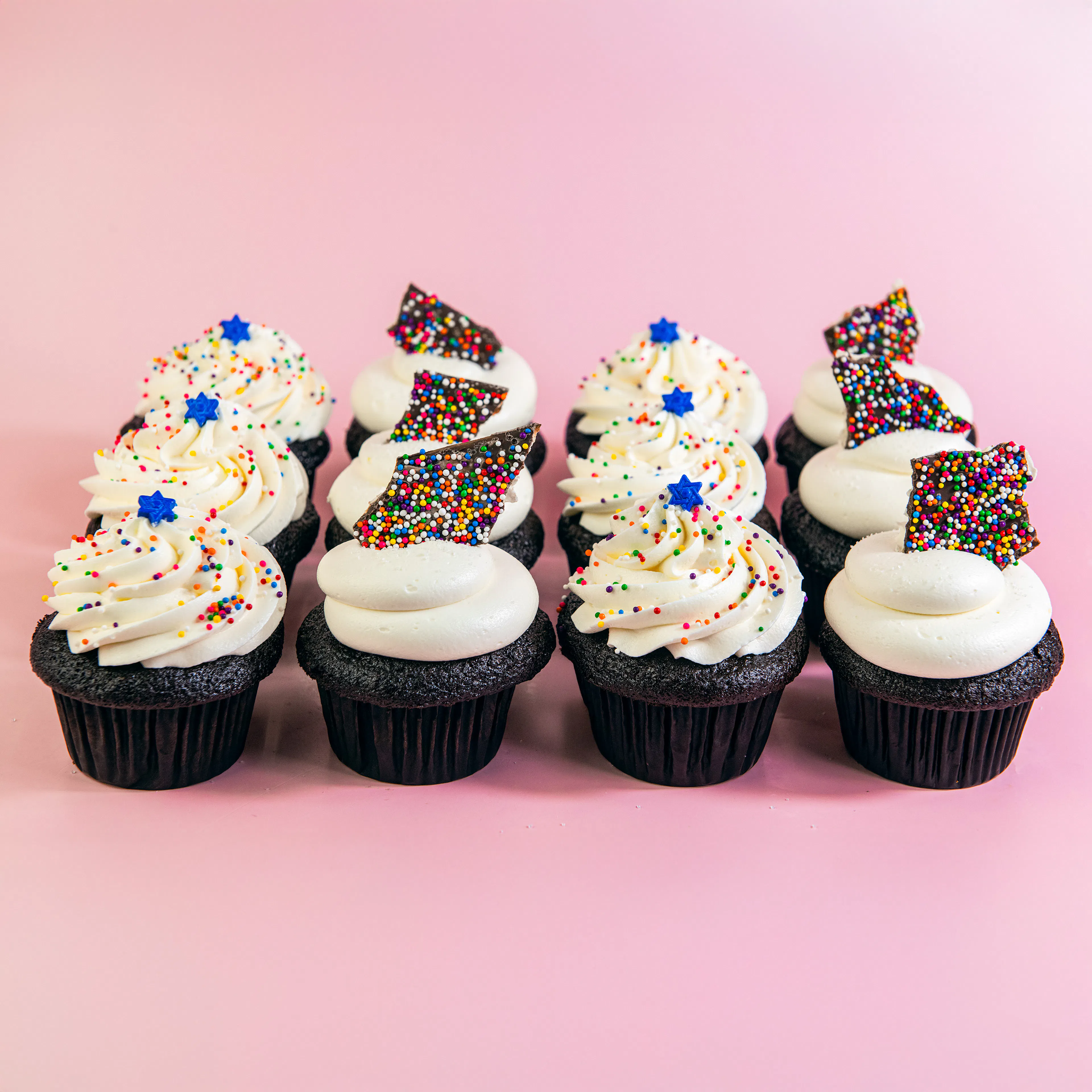 Passover Flourless Chocolate Decadence Cupcakes - 12 Pack by Trophy Cupcakes