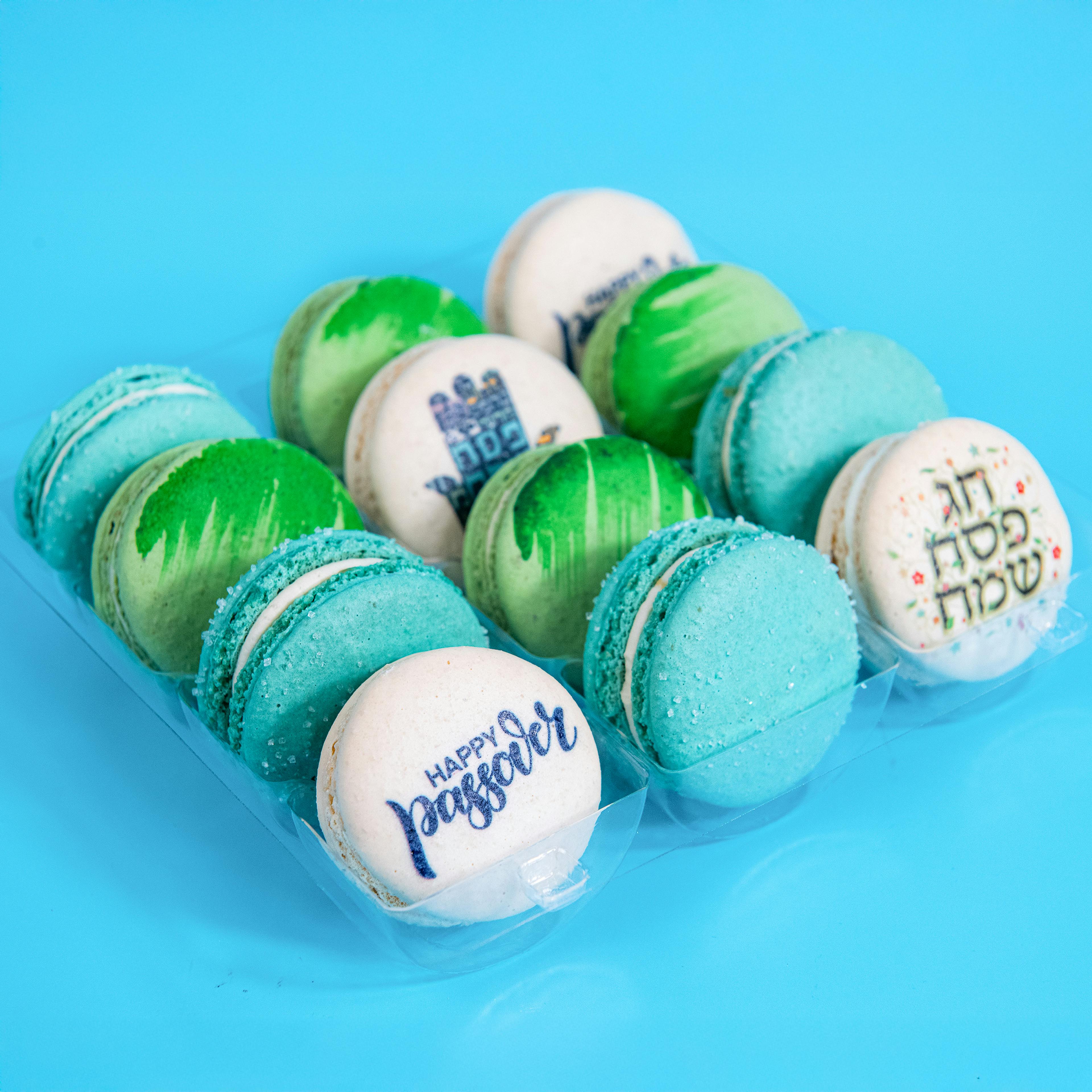 Passover Macarons Sampler - 12 Pack by Trophy Cupcakes - Alternate image 1