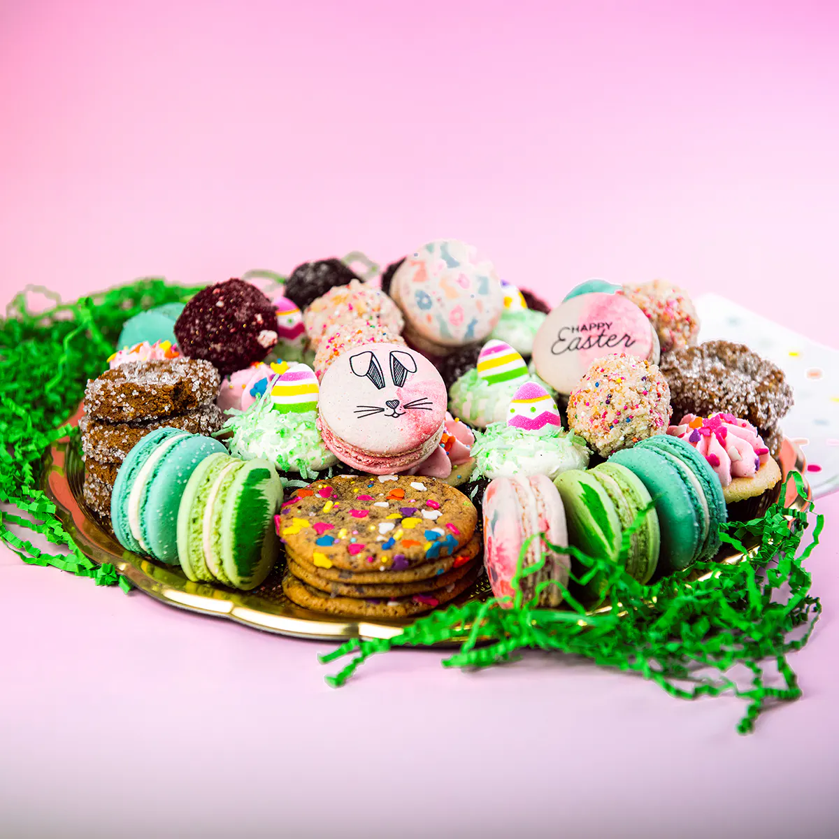 Easter Party Dessert Platter by Trophy Cupcakes