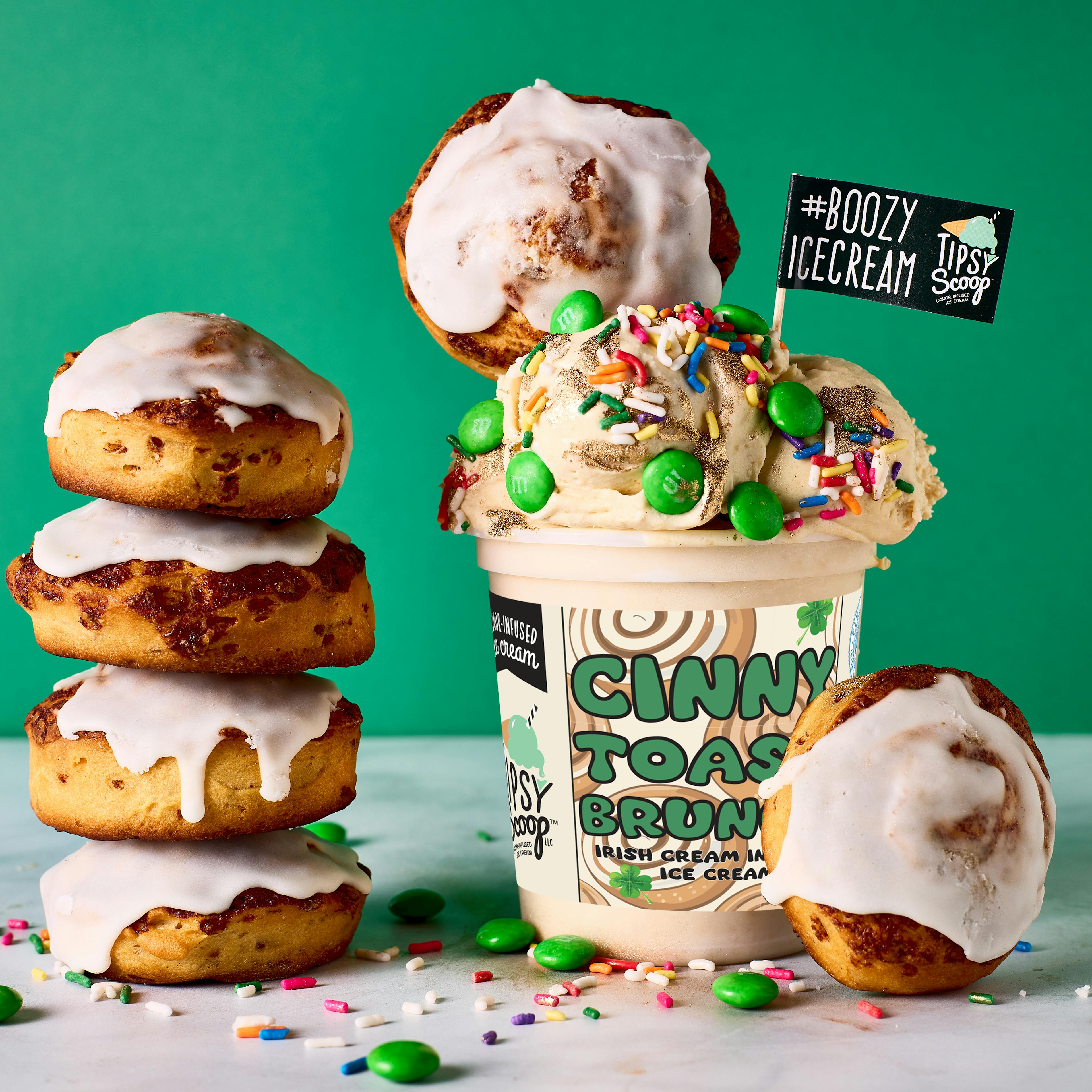 St Patrick's Day Boozy Ice Cream - 4 Pints by Tipsy Scoop Boozy Ice Cream - Alternate image 2