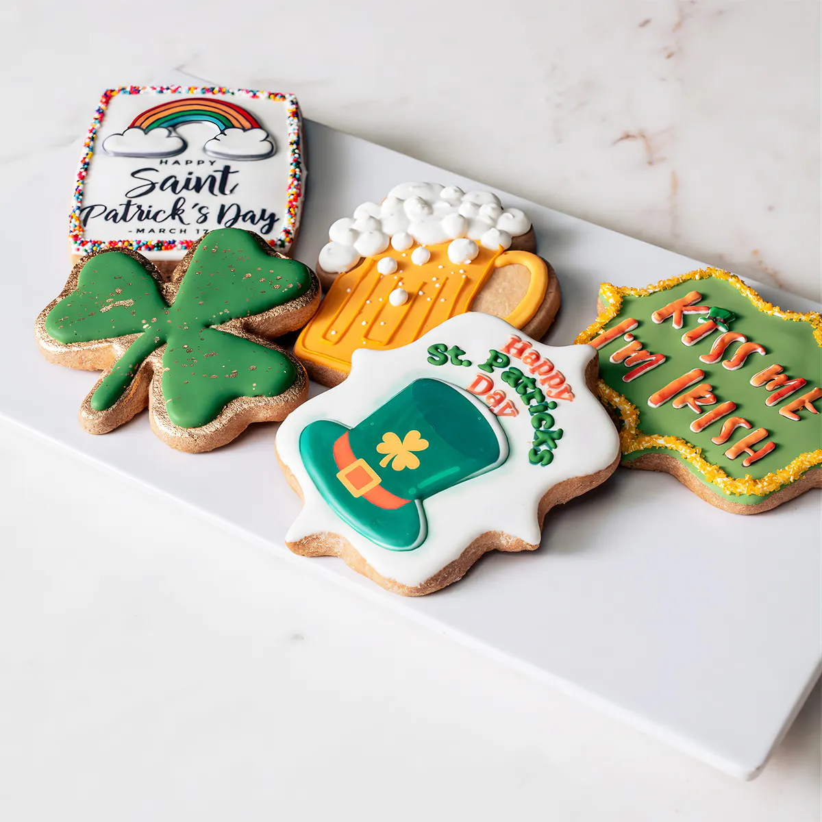 St. Patrick's Day Decorated Shortbread Cookies by The Goddess and Grocer