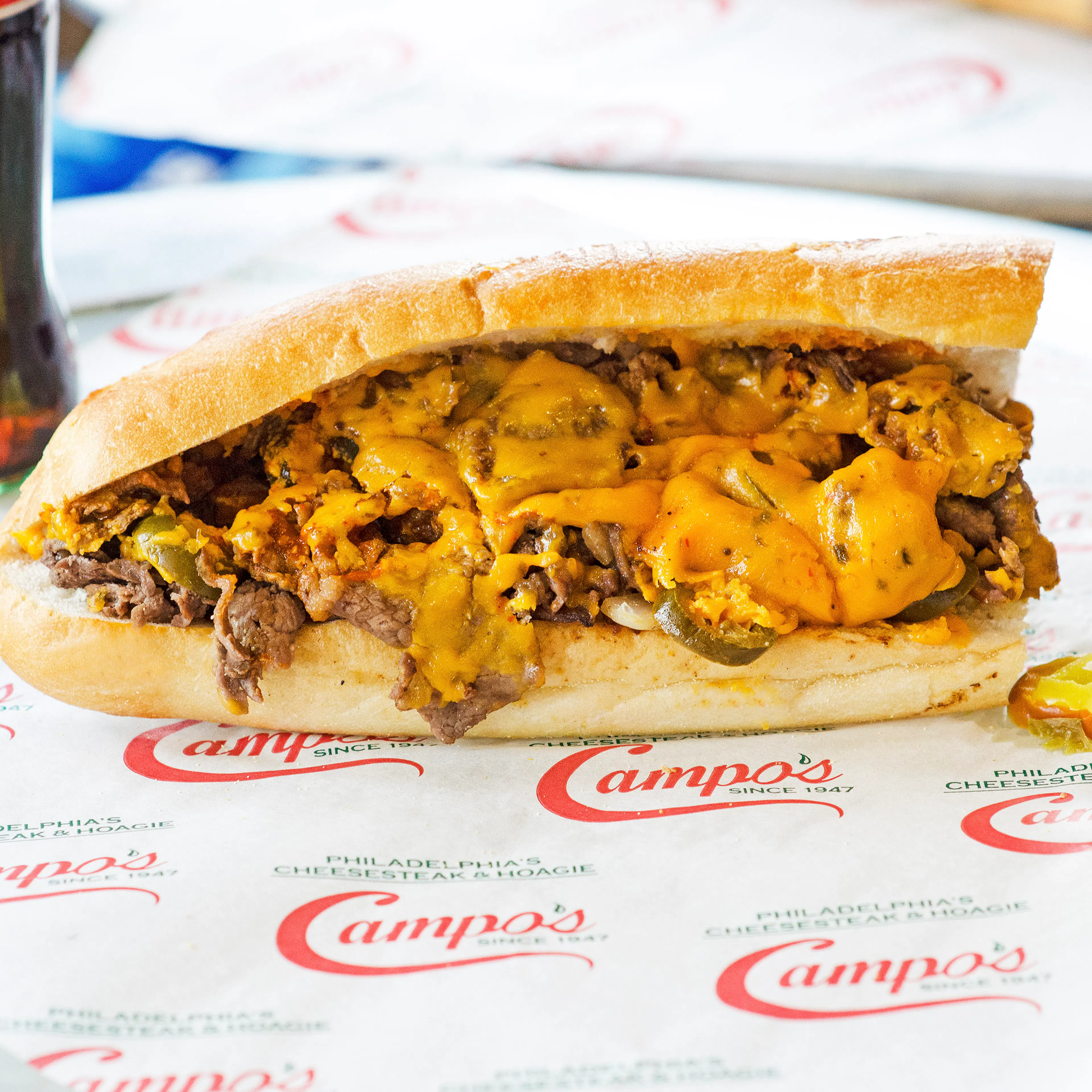 "The Heater" Spicy Philly Cheesesteaks - 4 Pack by Campo's Philly Cheesesteaks