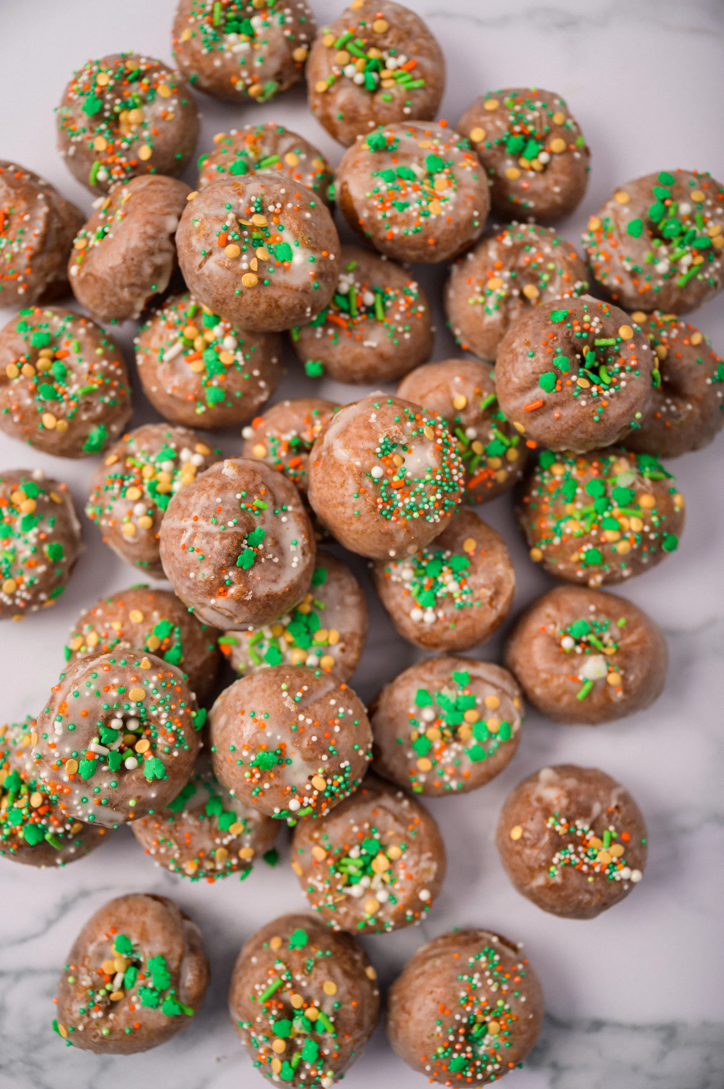 St. Patrick's Day Mini Sprinkle Cake Doughnuts Gift Tin by Blackbird Doughnuts - Alternate image 1