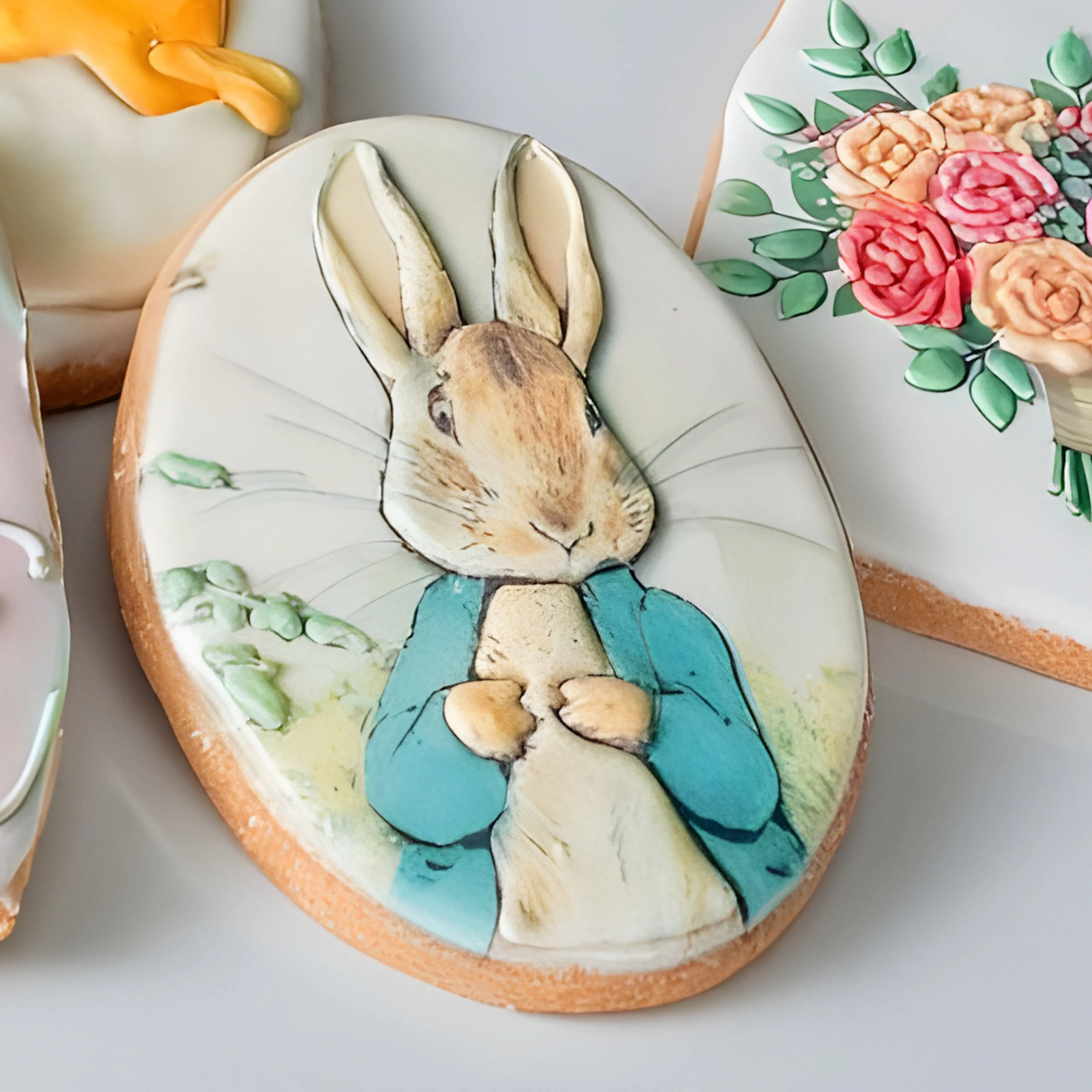 Easter Hand Decorated Shortbread Cookies - 5 Pack by The Goddess and Grocer