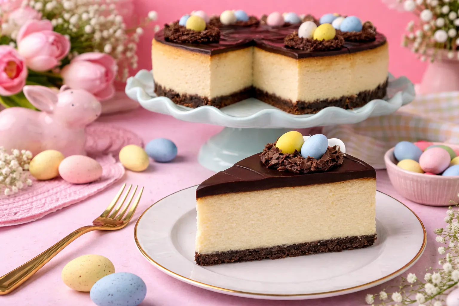 Easter "Cadbury Queen" Cheesecake by East Side Cheesecakes