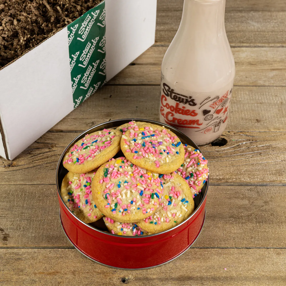 Stew's Cookies & Cream Milk + Cookie Tin Combo by Stew Leonard's - Alternate image 2