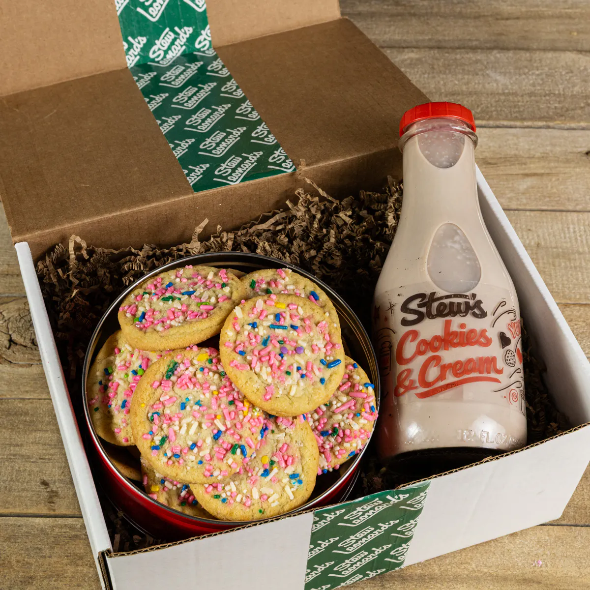 Stew's Cookies & Cream Milk + Cookie Tin Combo by Stew Leonard's - Alternate image 3