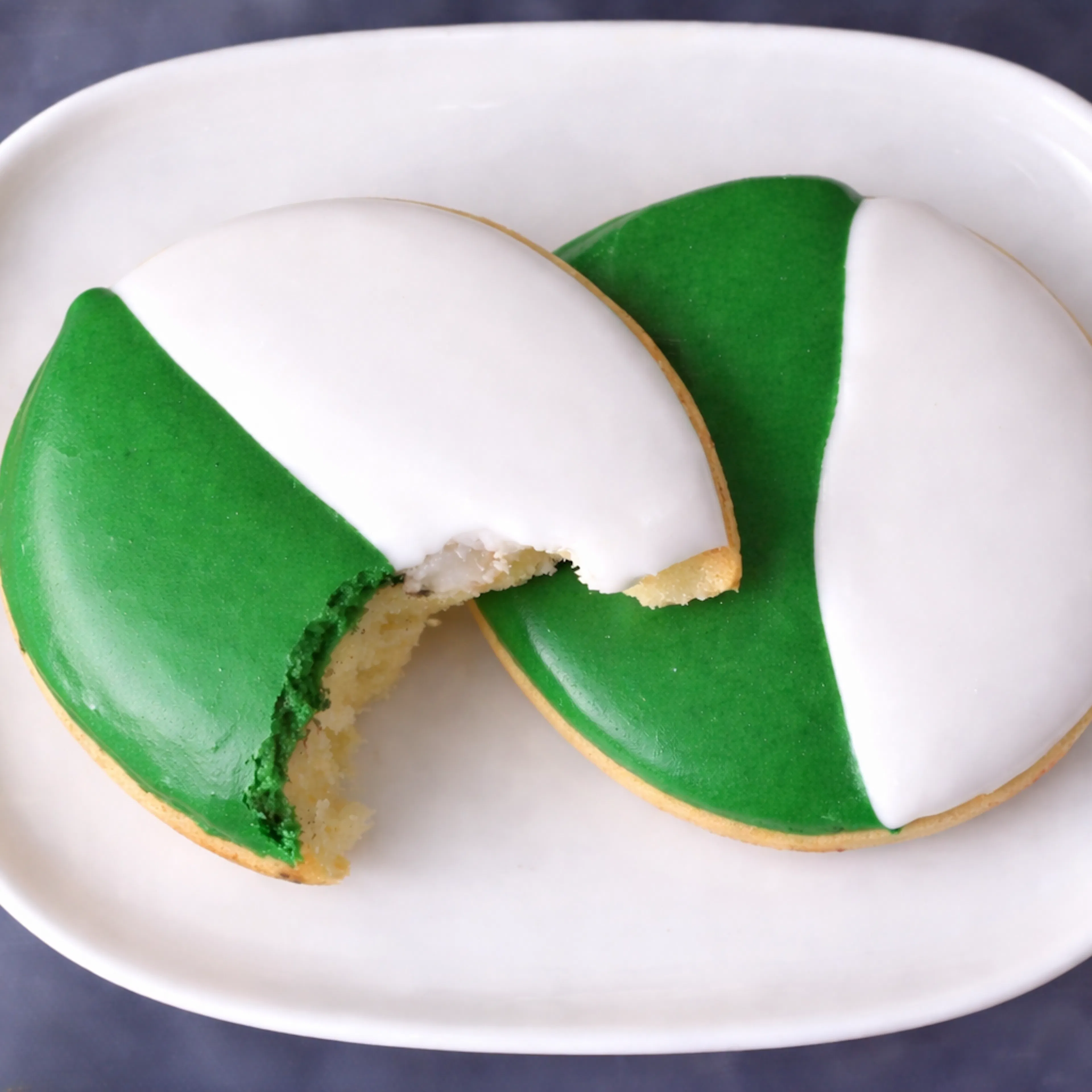 Mini Green & White Cookies - 8 Pack by Bagel Boss