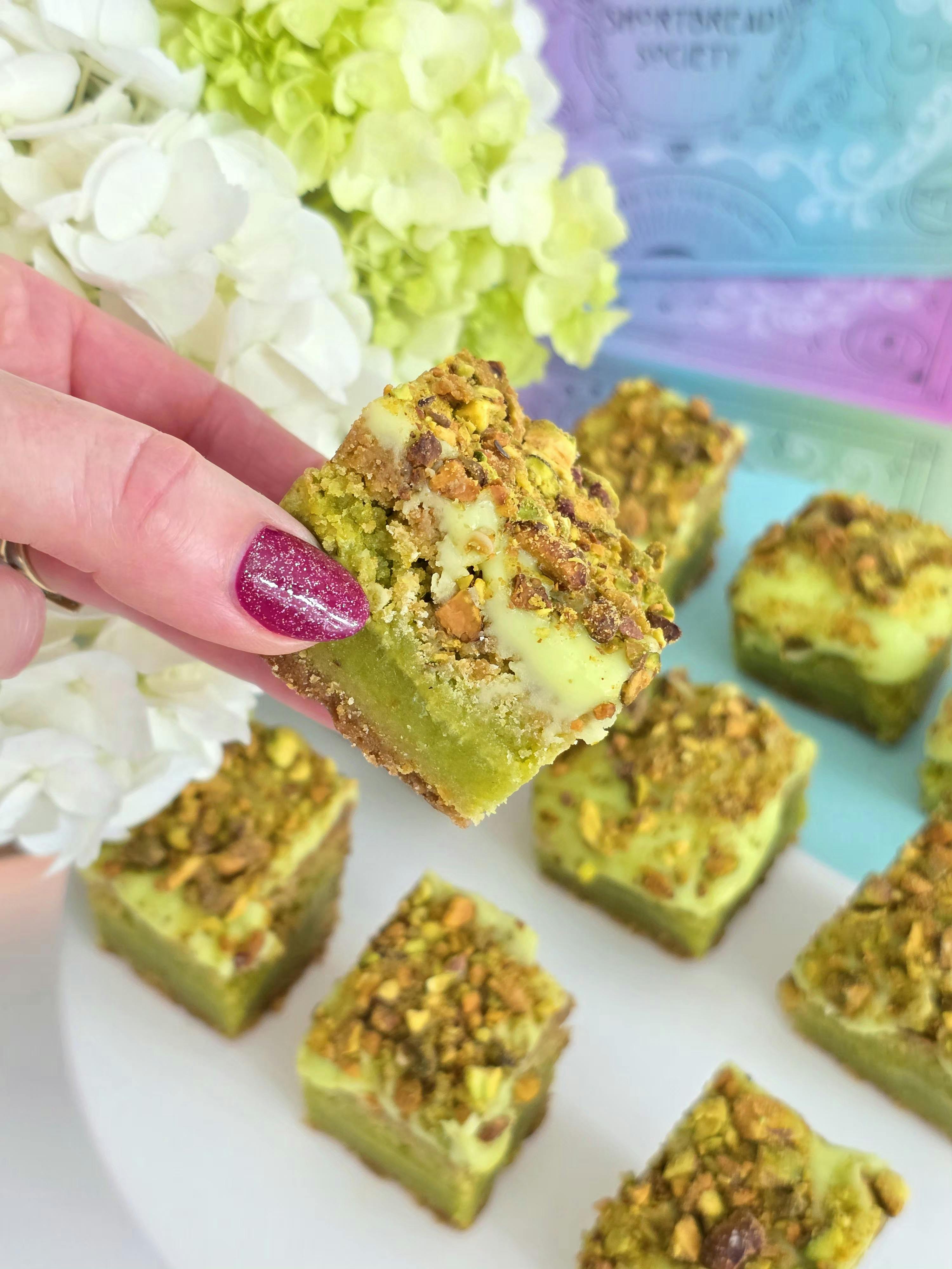 Pistachio Bakewell Shortbread Tray by Shortbread Society - Alternate image 3