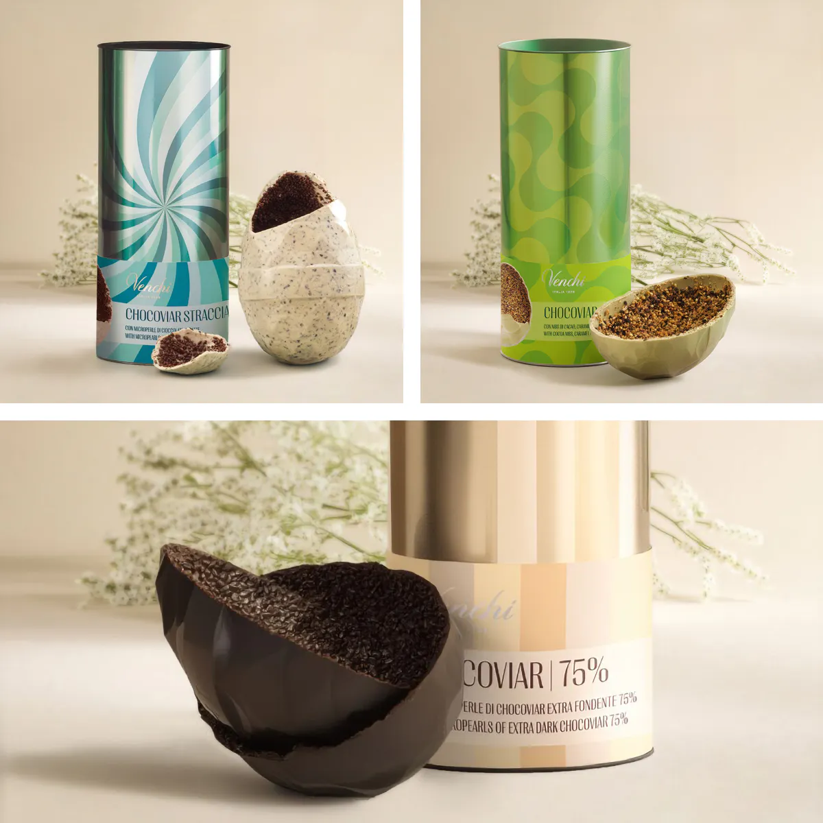 Venchi Chocoviar Egg Metal Gift Tin by Venchi